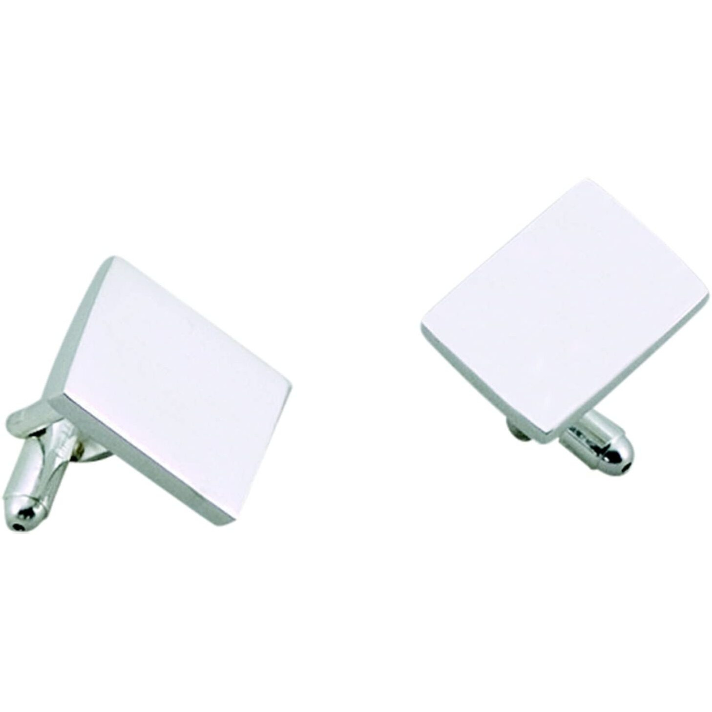 Rectangular Cuff Links, Flat, 1" X 3"
