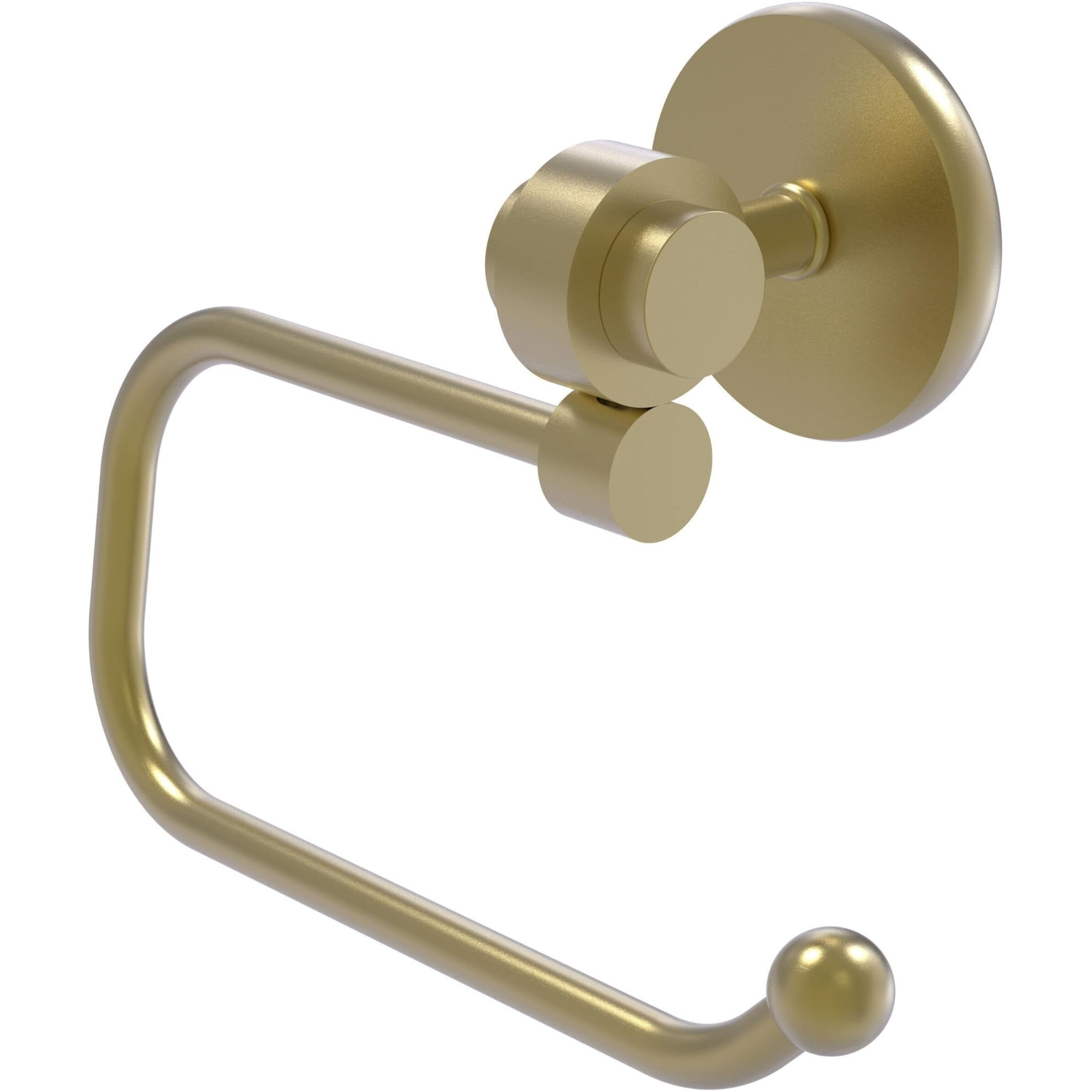 Universal Wall Mounted Euro Tissue Holder Finish Satin Brass