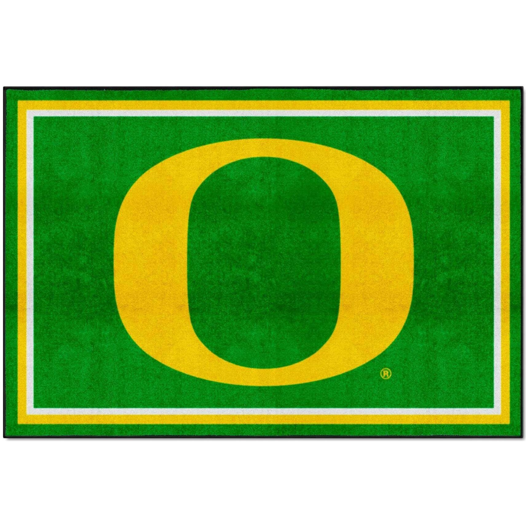 University of Oregon 5ft. x 8 ft. Plush Area Rug