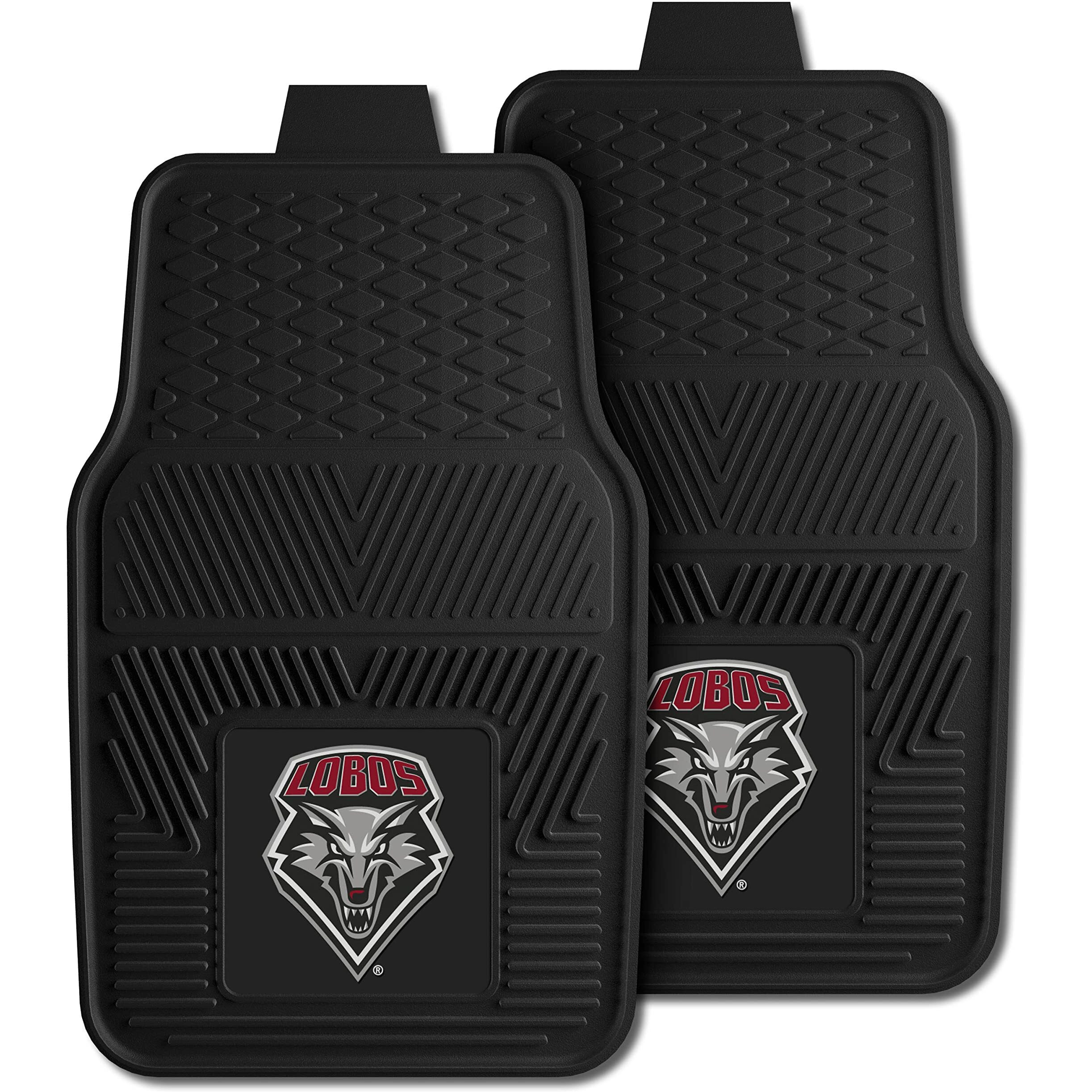 FANMATS New Mexico Lobos Heavy Duty Car Mat Set - 2 Pieces