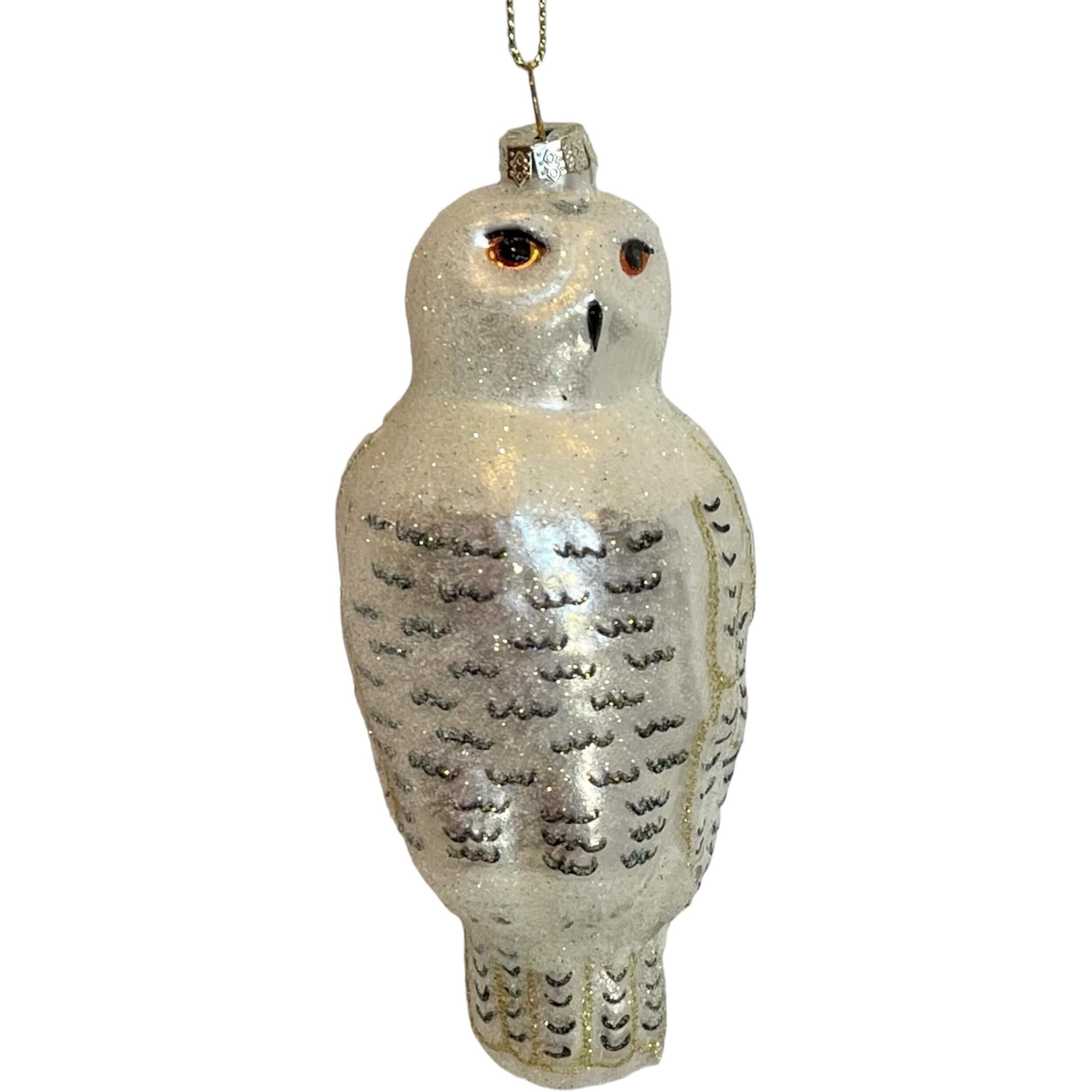 Cobane Studio LLC COBANED379 Snowy Owl Ornament