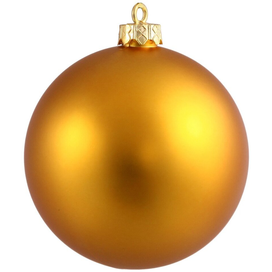 Vickerman 2.4" Antique Gold Matte Ball Ornament, 60 per Box
