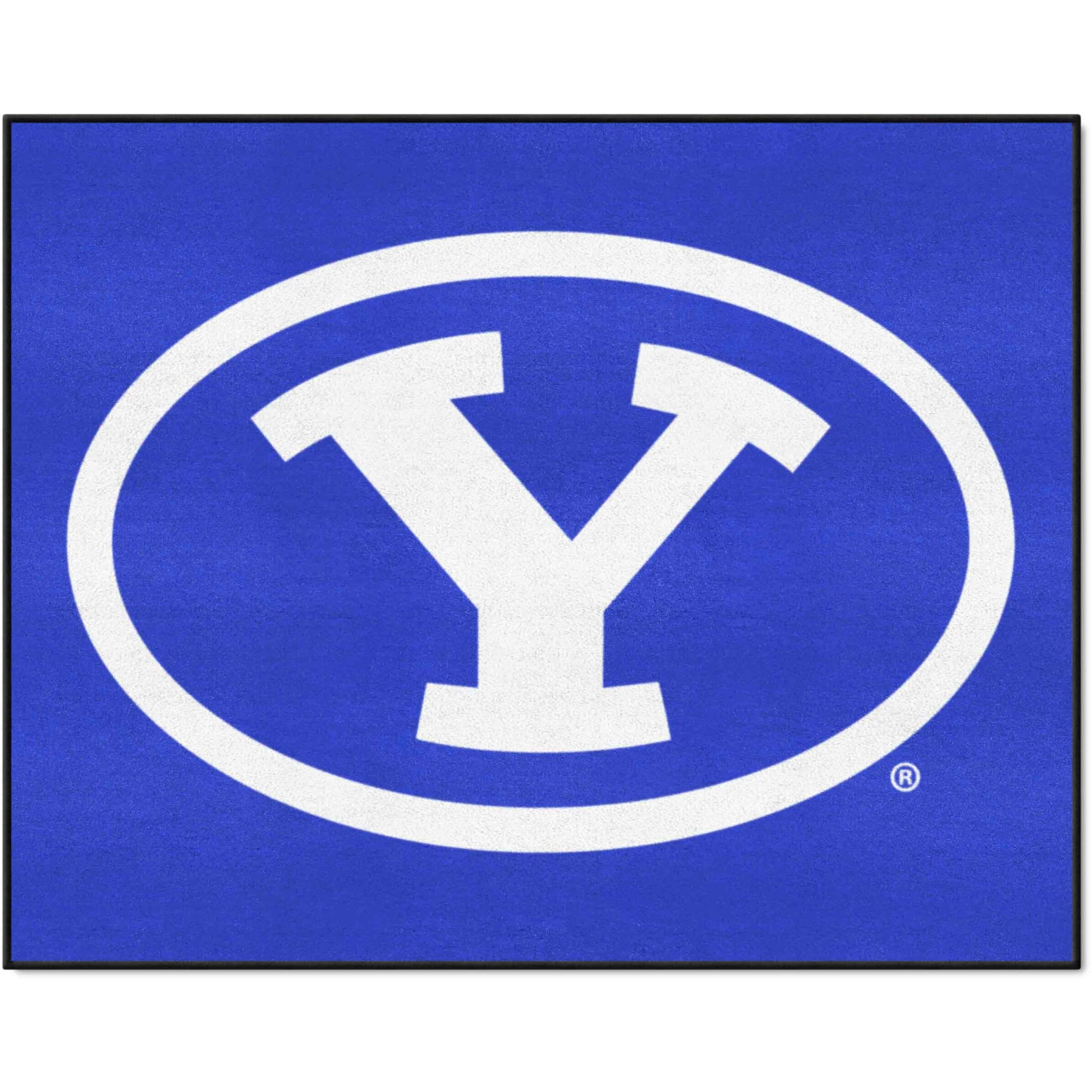 FANMATS 3273 Brigham Young University All-Star Mat | Blue | 33.75&quotx42.5" | Oval Y Primary Logo