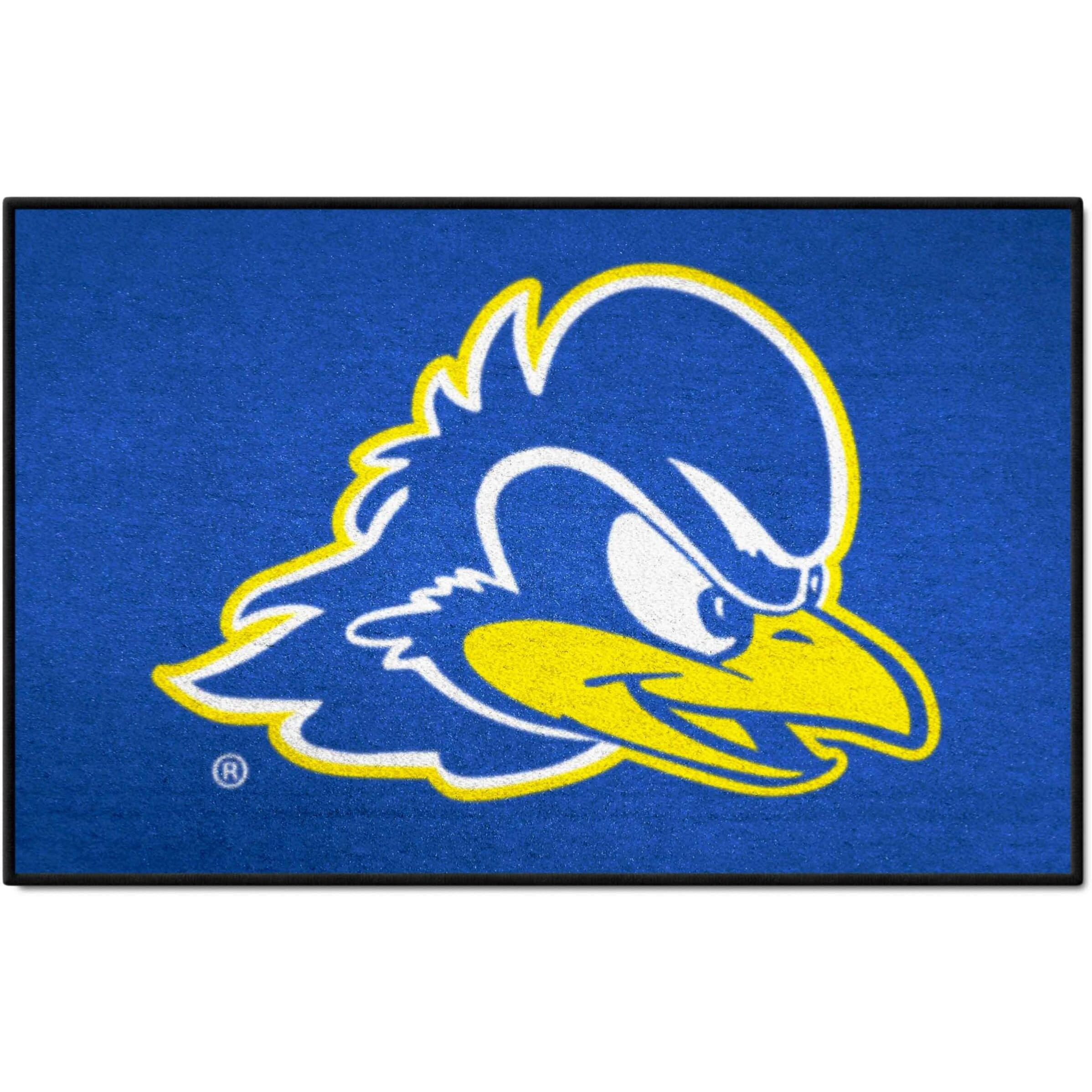 FANMATS NCAA University of Delaware Fightin' Blue Hens Nylon Face Starter Rug , 19&quotx30"