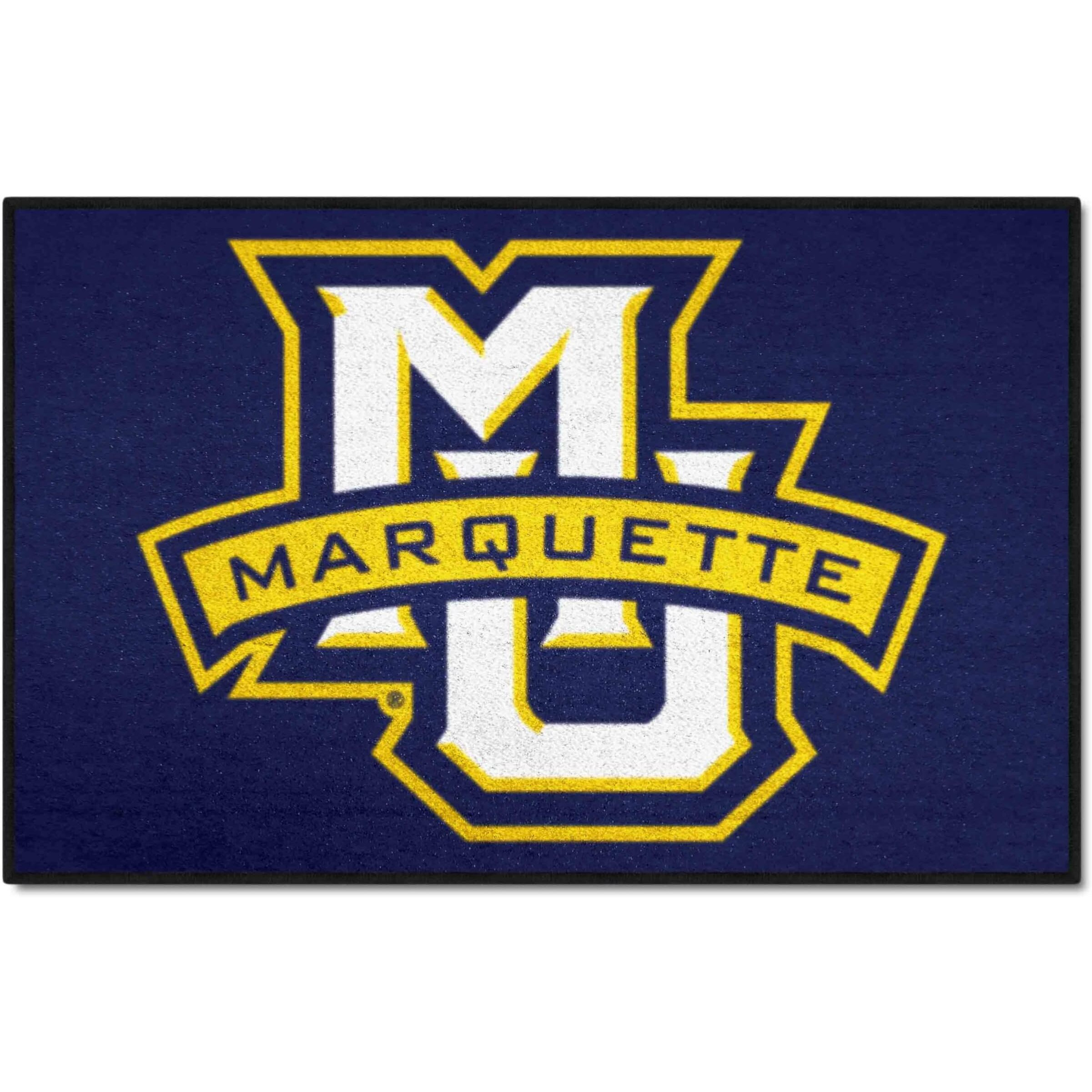 FANMATS 1605 Marquette Golden Eagles Starter Mat Accent Rug - 19in. x 30in. | Sports Fan Home Decor Rug and Tailgating Mat