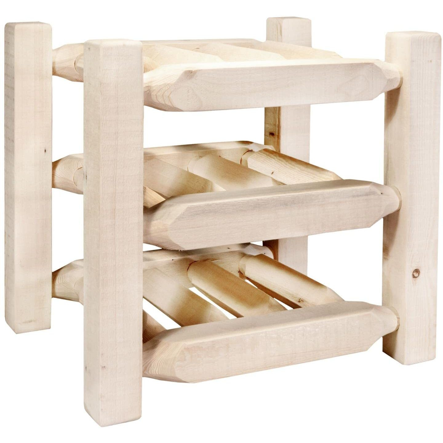 Montana Woodworks Homestead Collection Countertop Wine Rack, Clear Lacquer Finish