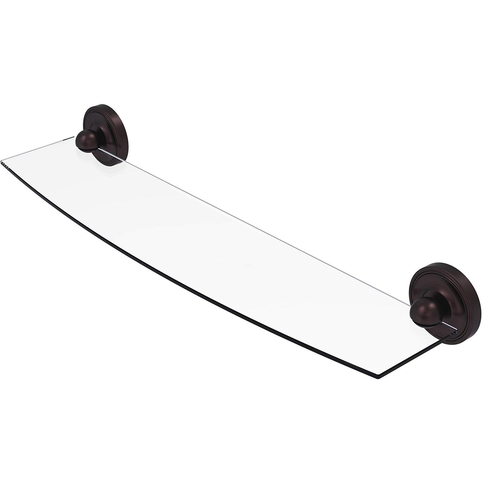 Allied Brass R-33/24-ABZ R 33 Regal Collection Inch Glass Shelf, 24 Inch, Antique Bronze
