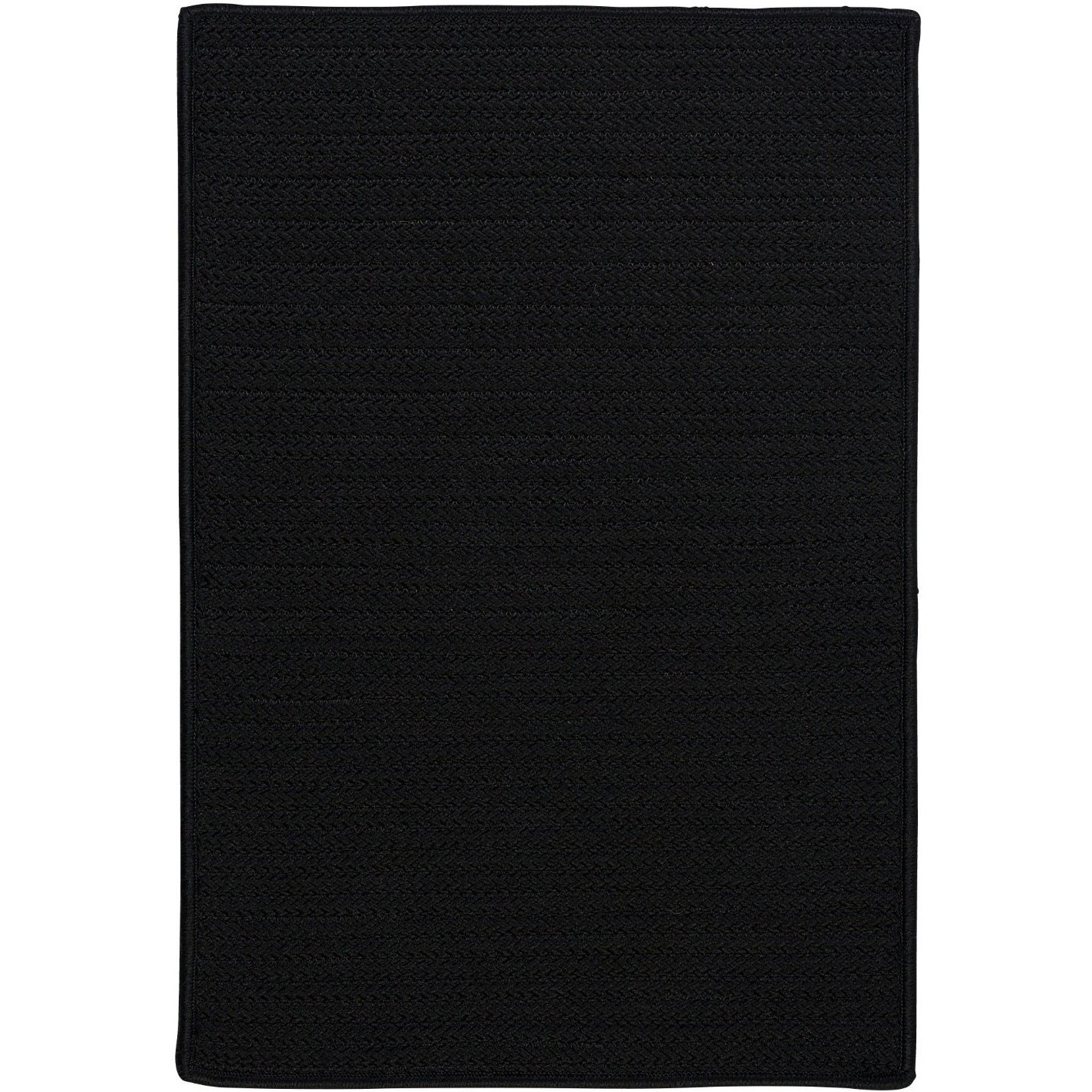 Colonial Mills Simply Home Solid H031 Black Black 2x10 - Area Rug