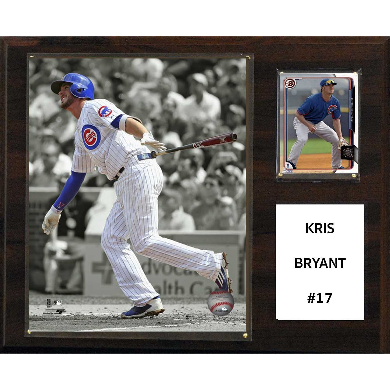 C&I Collectables MLB Chicago Cubs Kris Bryant Player Plaque, 12&quotx15"