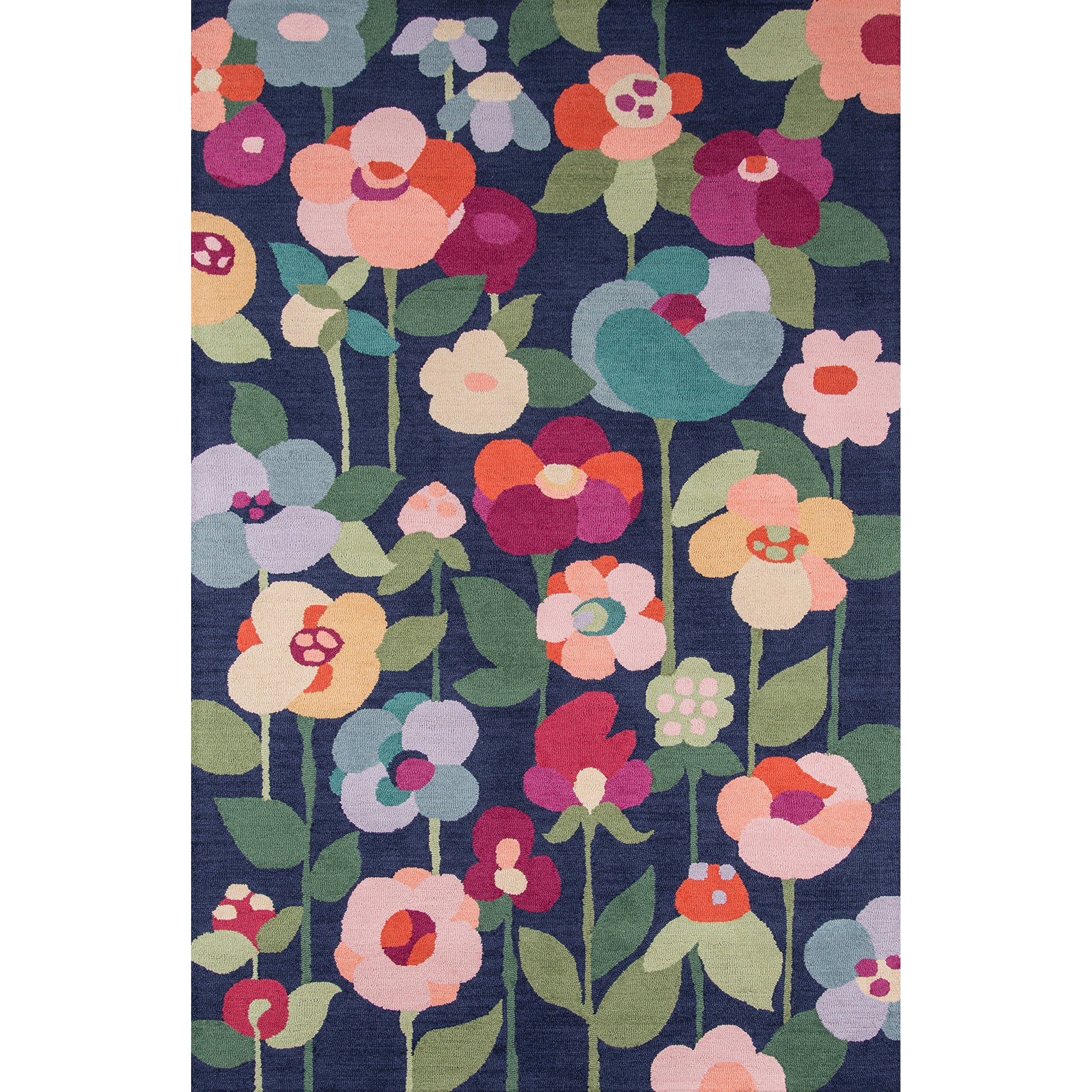 Momeni Newport Collection Area Rug, 8'0" x 10'0", Navy