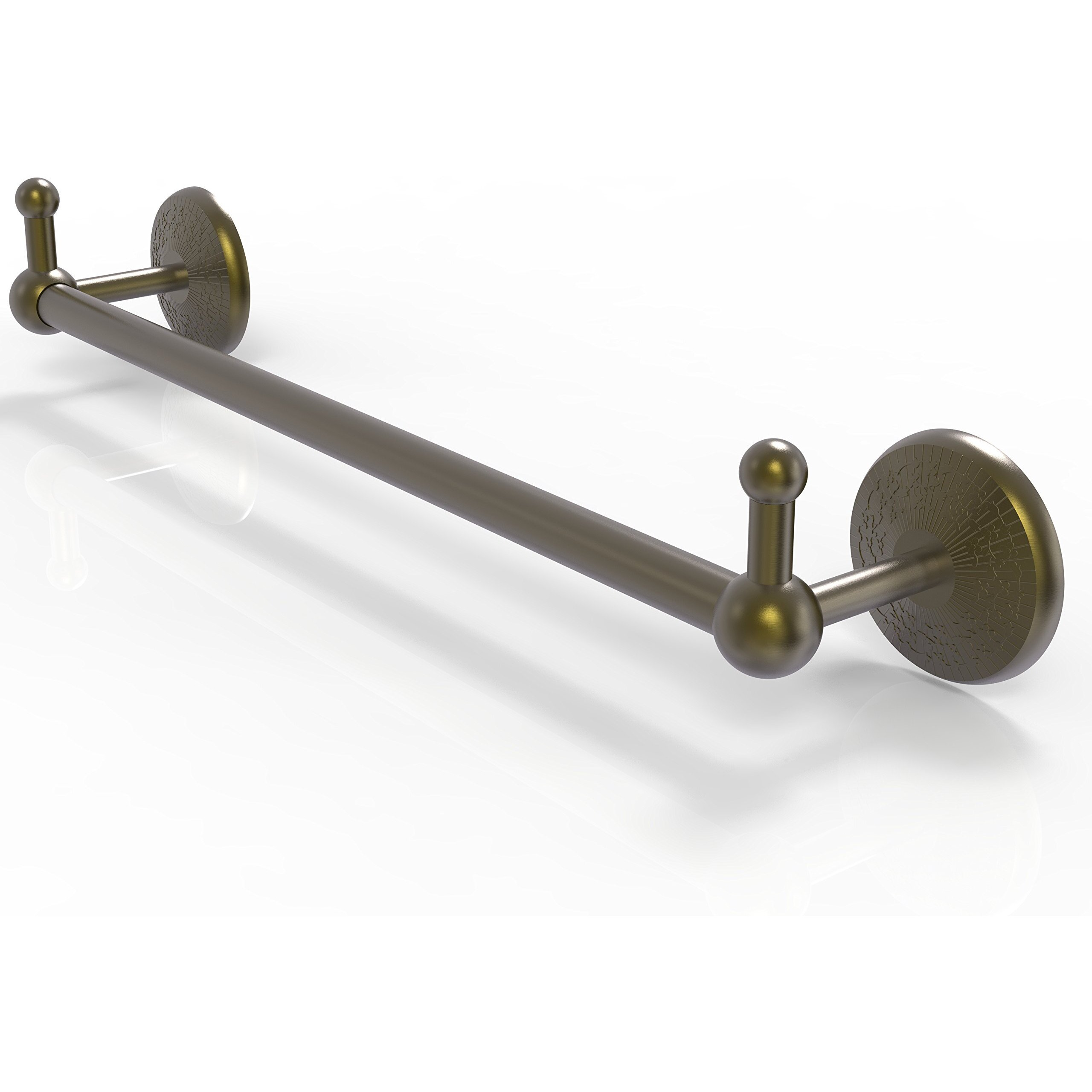 Allied Brass PMC-41-36-PEG Prestige Monte Carlo Collection 36 Inch Integrated Hooks Towel Bar, 36", Antique Brass