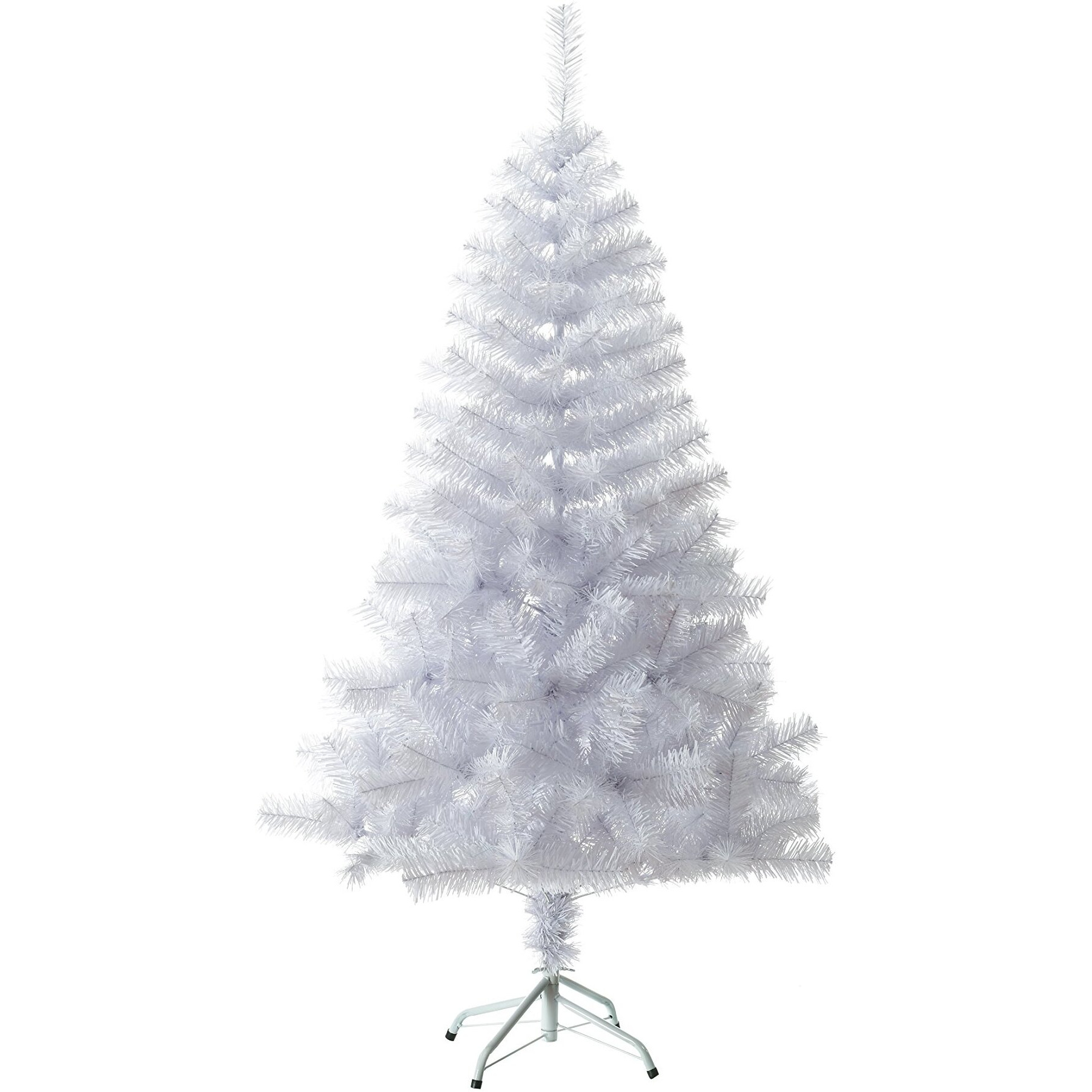 Perfect Holiday Crystal White 6.5 ft PVC Christmas Tree