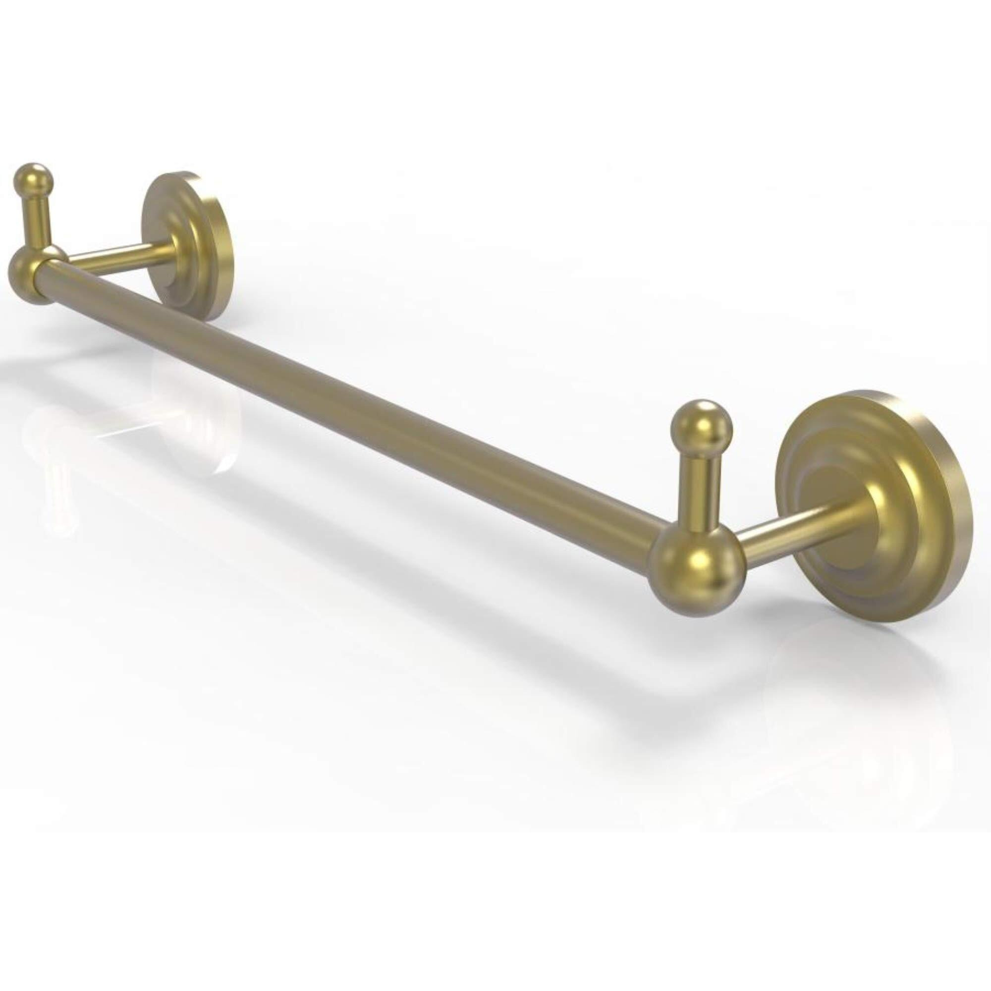 Allied Brass PQN-41-30-PEG Prestige Que 30 Inch Integrated Hooks Towel Bar, 30", Satin Brass