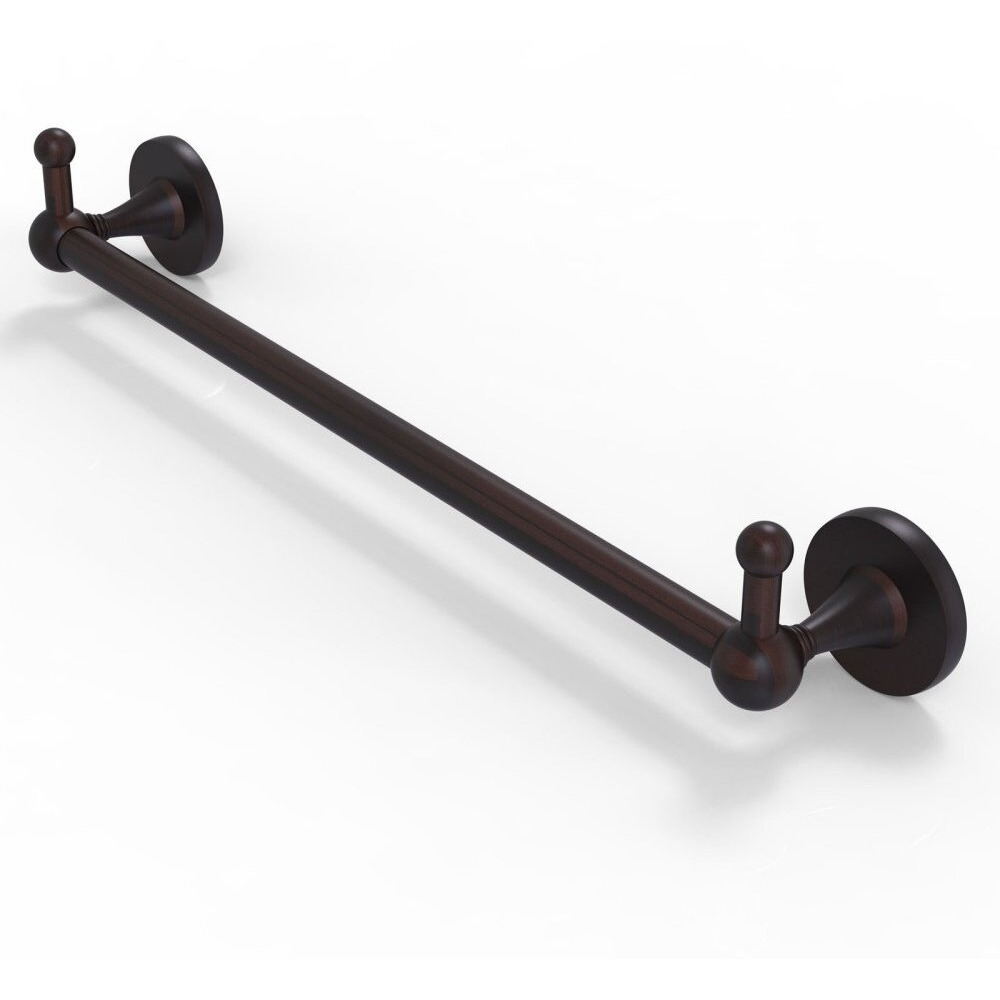 Allied Brass SL-41-18-PEG Shadwell Collection 18 Inch Integrated Hooks Towel Bar, 18", Venetian Bronze