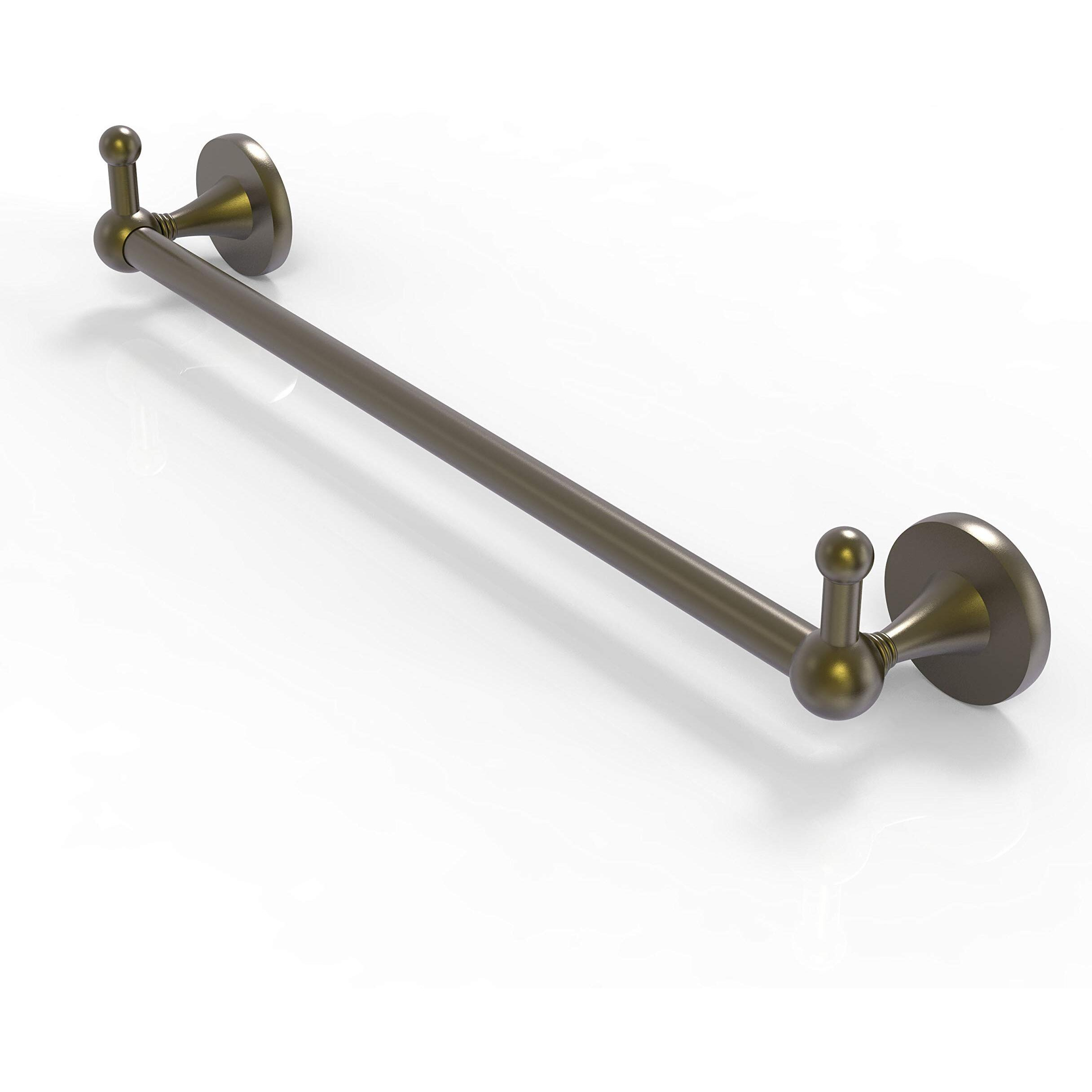 Allied Brass SL-41-18-PEG Shadwell Collection 18 Inch Integrated Hooks Towel Bar, 18", Antique Brass