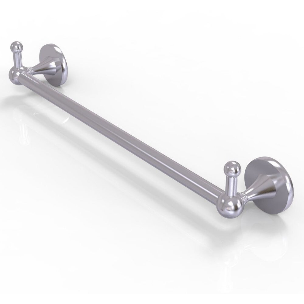 Allied Brass SL-41-18-PEG Shadwell Collection 18 Inch Integrated Hooks Towel Bar, 18", Satin Chrome