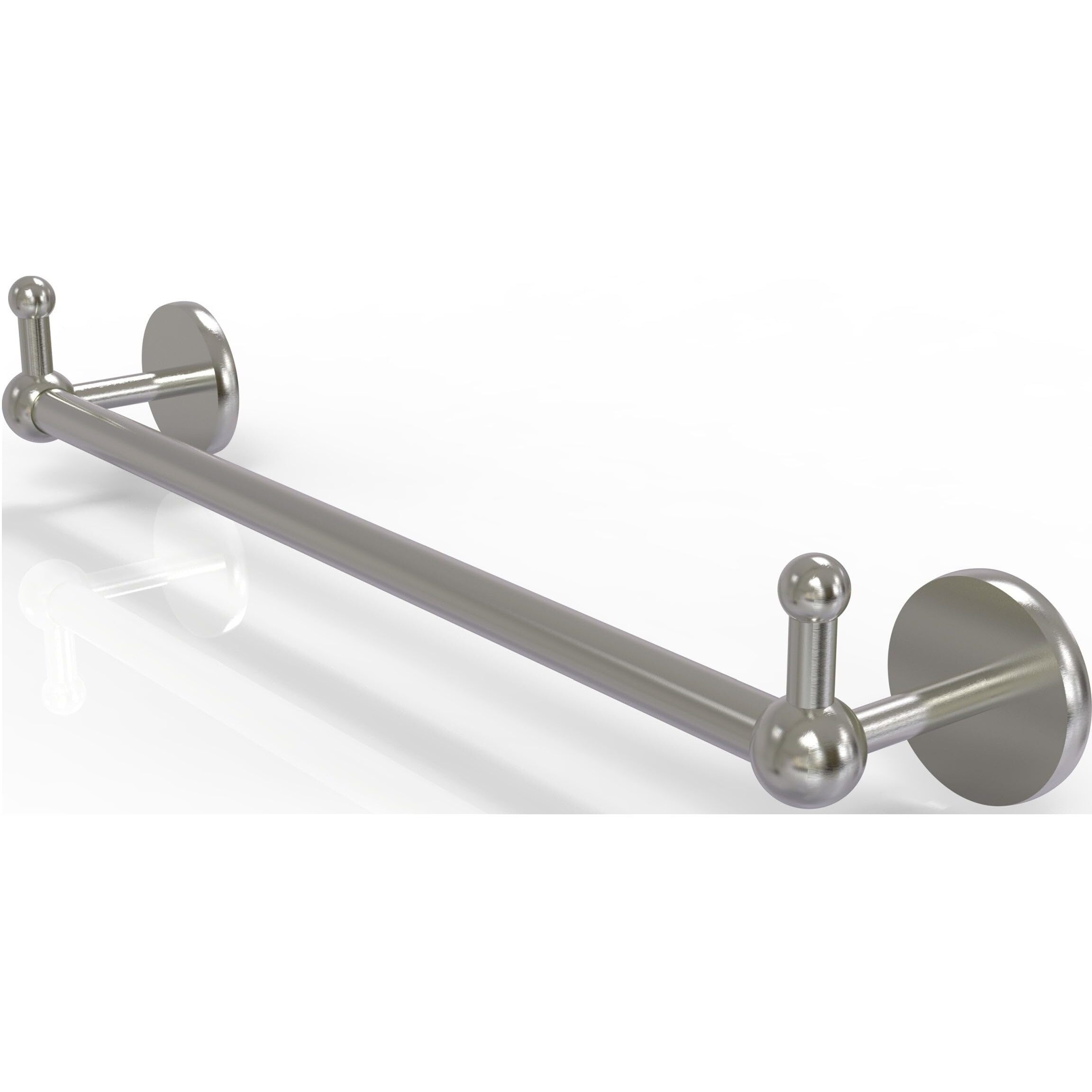 Allied Brass P1000-41-30-PEG Prestige Skyline Collection 30 Inch Integrated Hooks Towel Bar, 30", Satin Nickel
