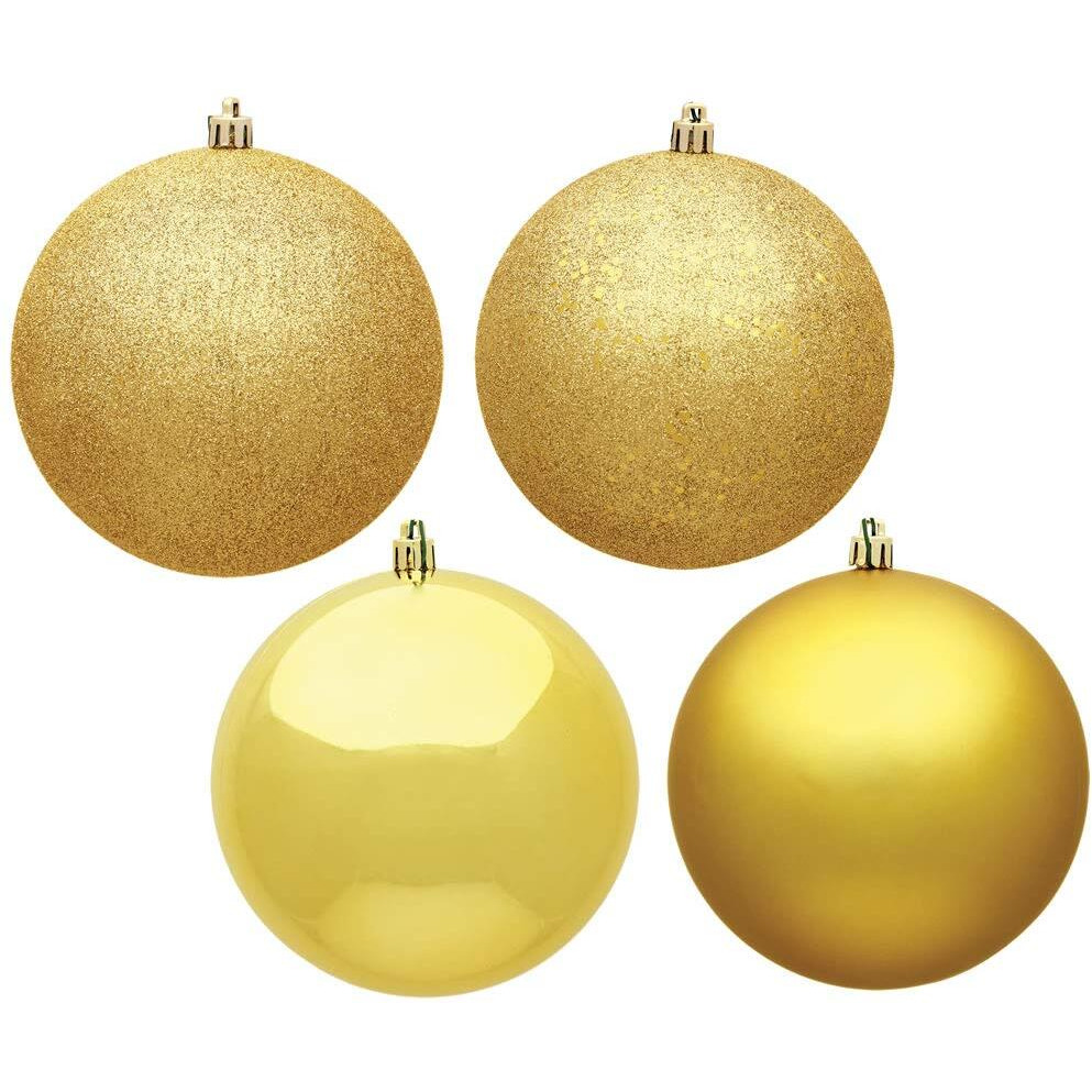 Vickerman 2.75" HoneyGold 4 Finish Orn Asst 20/Box