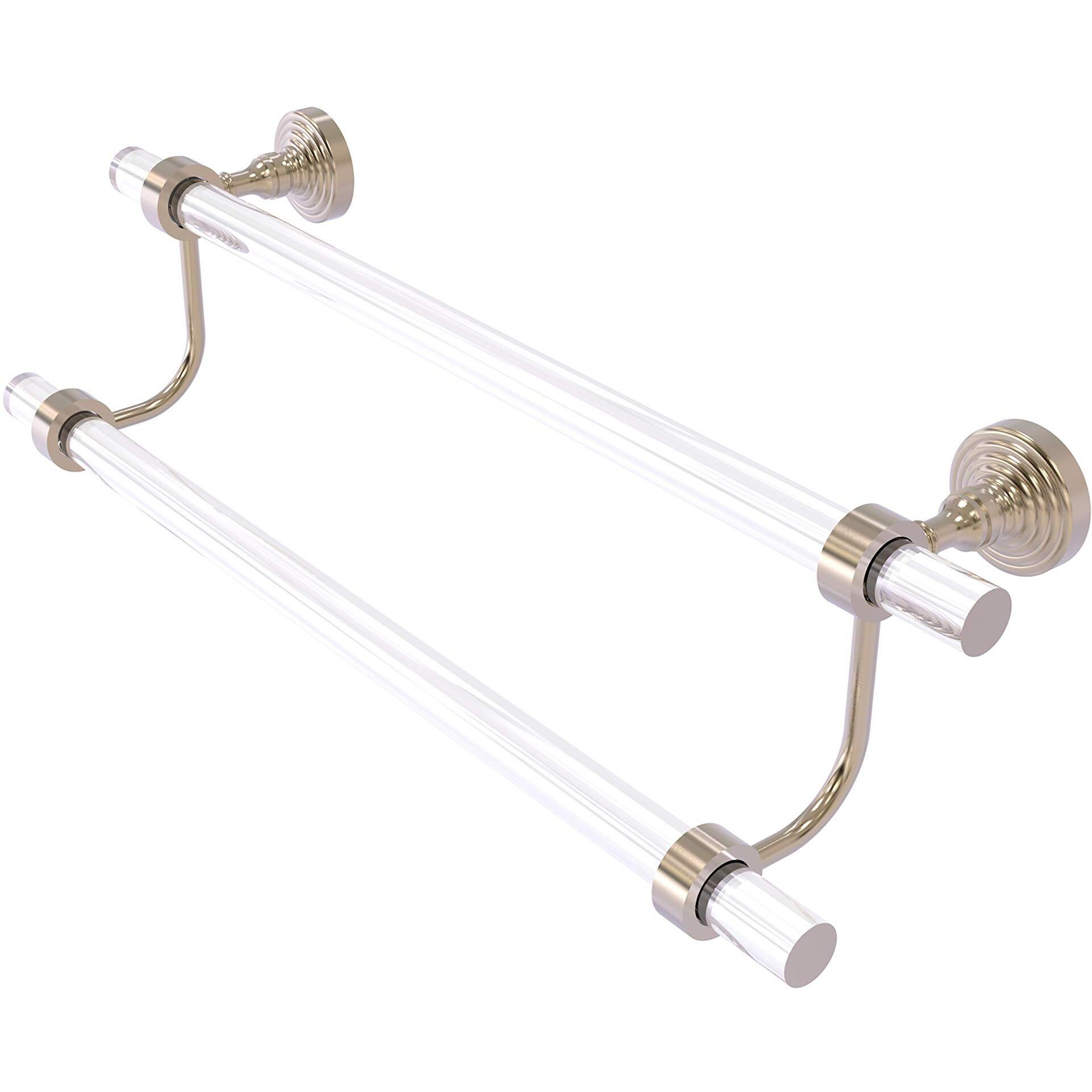 Allied Brass PG-72-18 Pacific Grove Collection 18 Inch Double Towel Bar, Antique Pewter