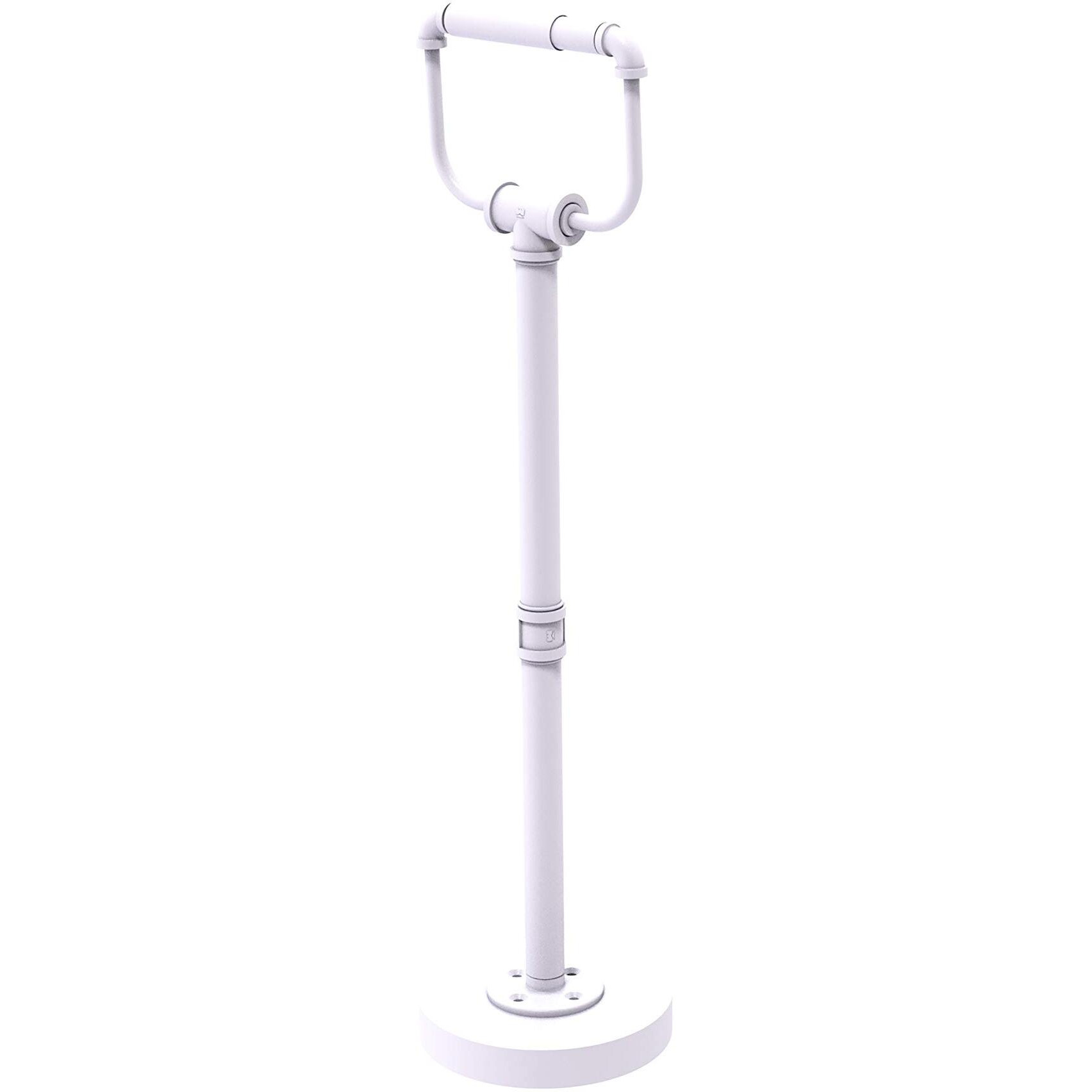 Allied Brass P-170-FSTP Pipeline Collection Free Toilet Tissue Stand, Matte White