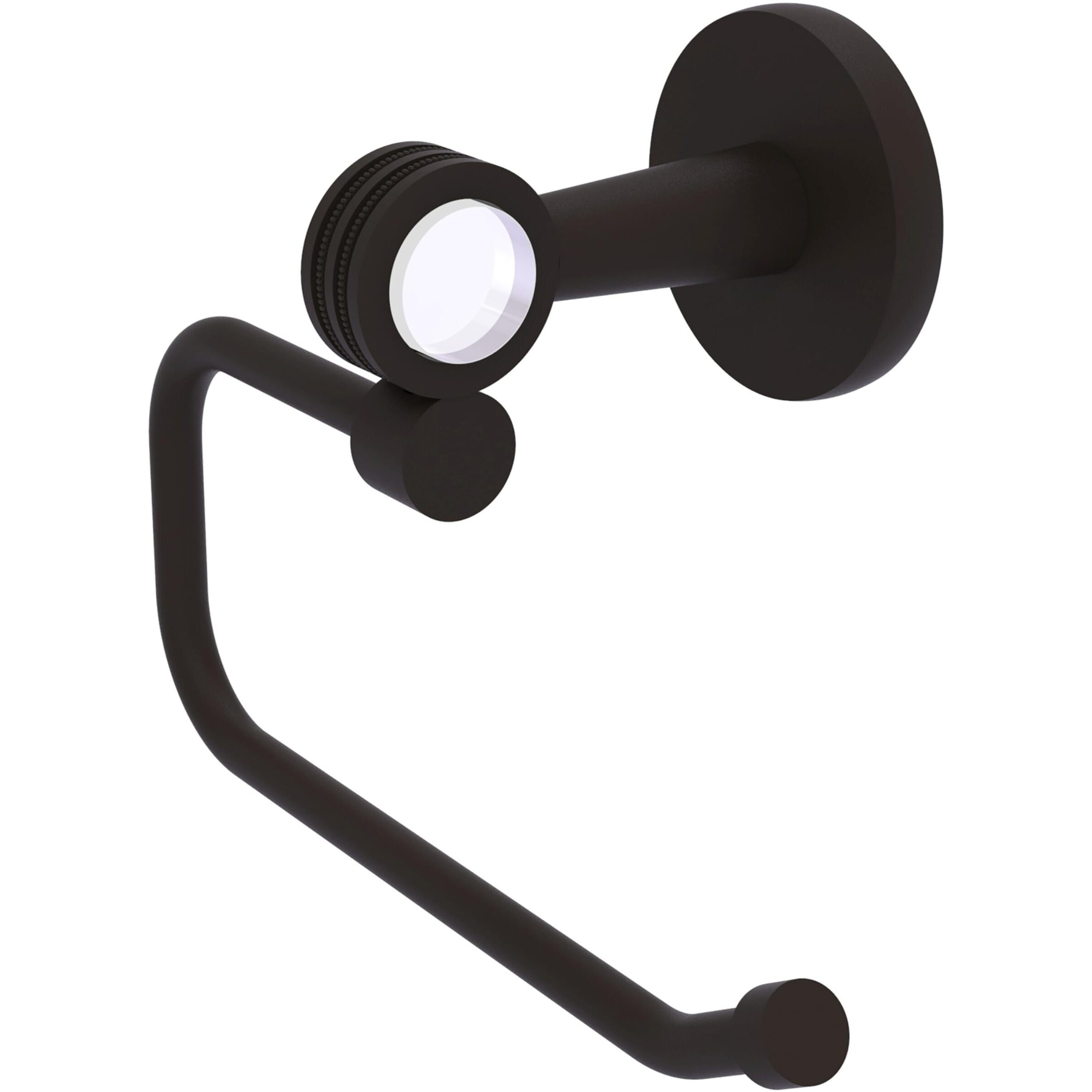 Allied Brass CV-24ED Clearview Collection Euro Style Tissue Dotted Accents Toilet Paper Holder, Oil Rubbed Bronze