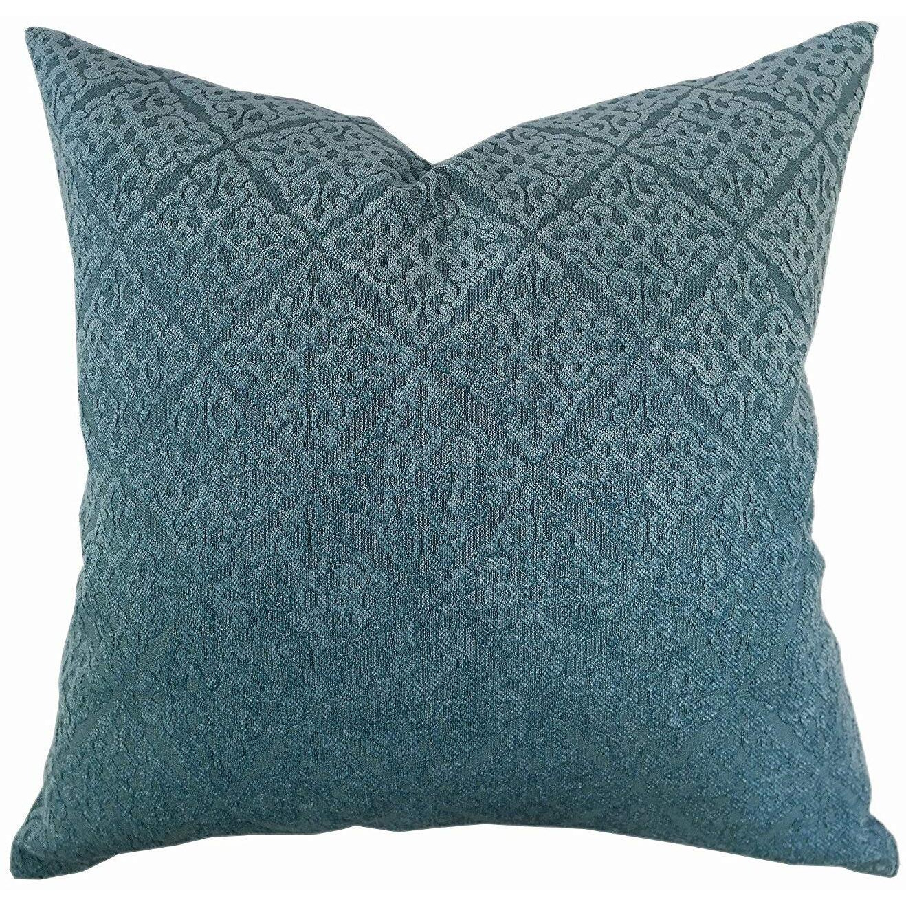 Diamond Patterned Chenille Decorative Spa Pillow - Down alternative Filled