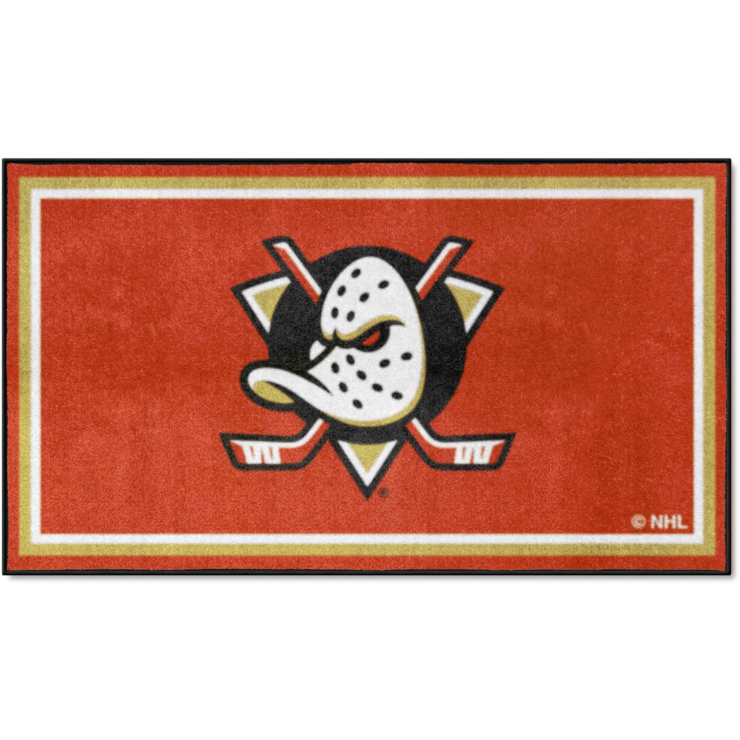 FANMATS 19893 NHL Anaheim Ducks 3ft. x 5ft. Plush Area Rug | Sports Fan Area Rug, Home Decor Rug and Tailgating Mat