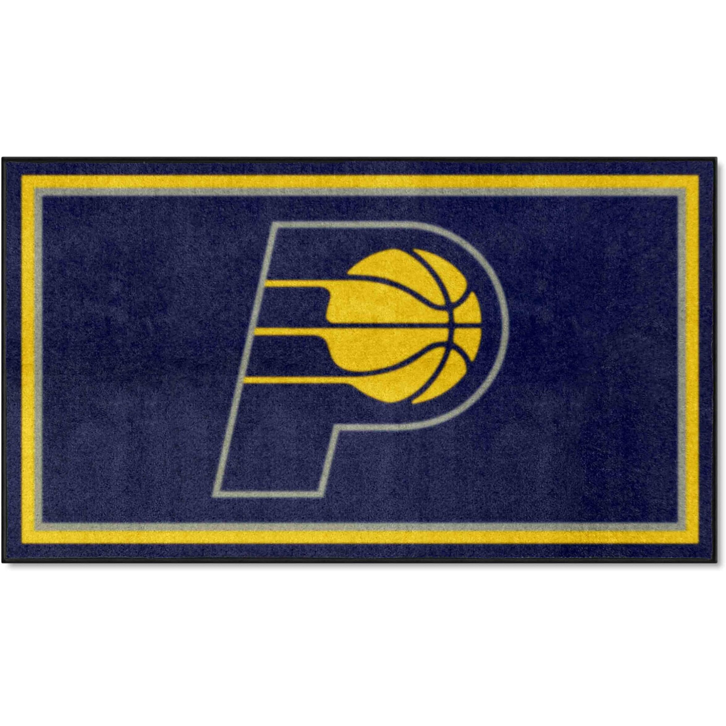 FANMATS 19838 NBA Indiana Pacers 3ft. x 5ft. Plush Area Rug | Sports Fan Area Rug, Home Decor Rug and Tailgating Mat