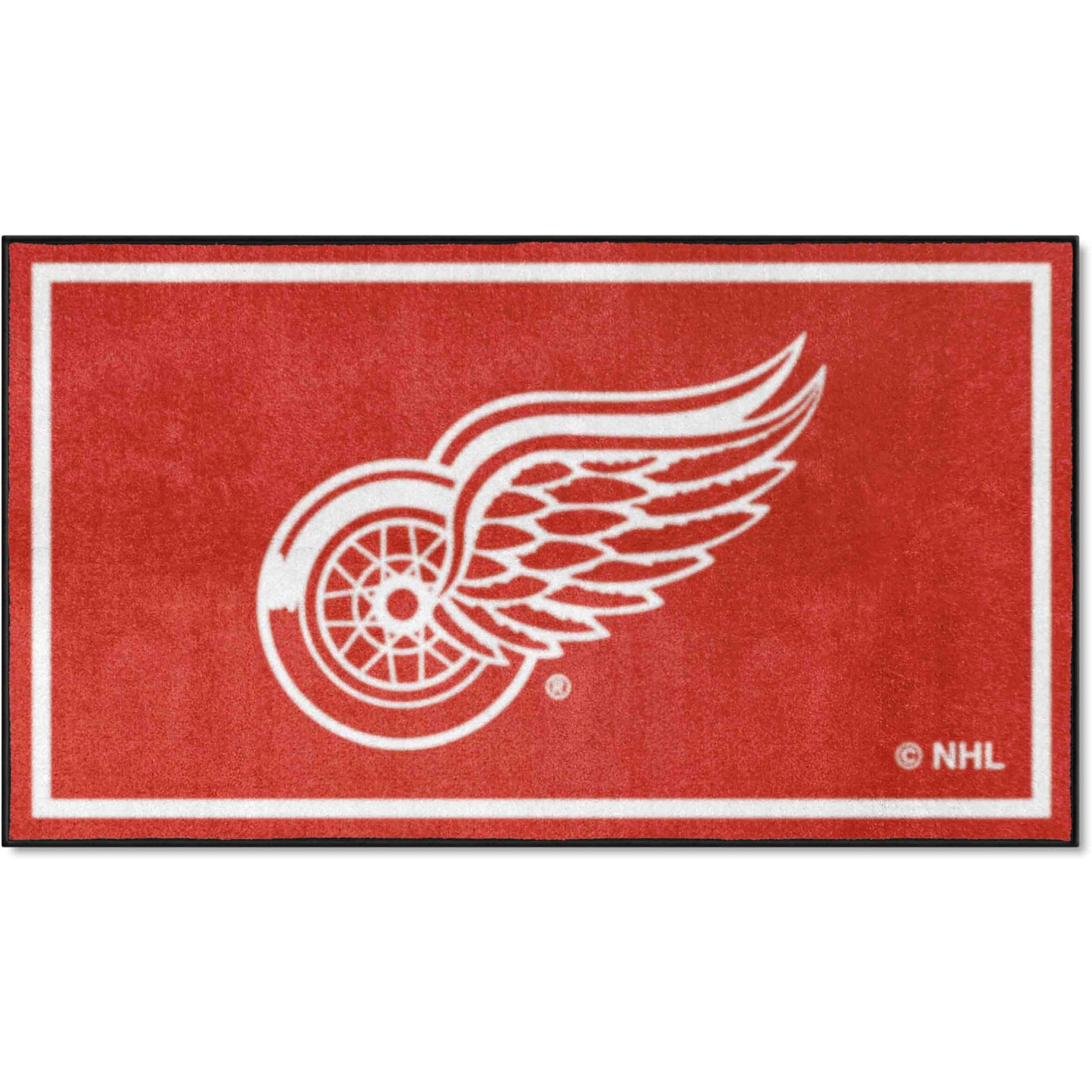 FANMATS 19903 NHL Detroit Red Wings 3ft. x 5ft. Plush Area Rug | Sports Fan Area Rug, Home Decor Rug and Tailgating Mat