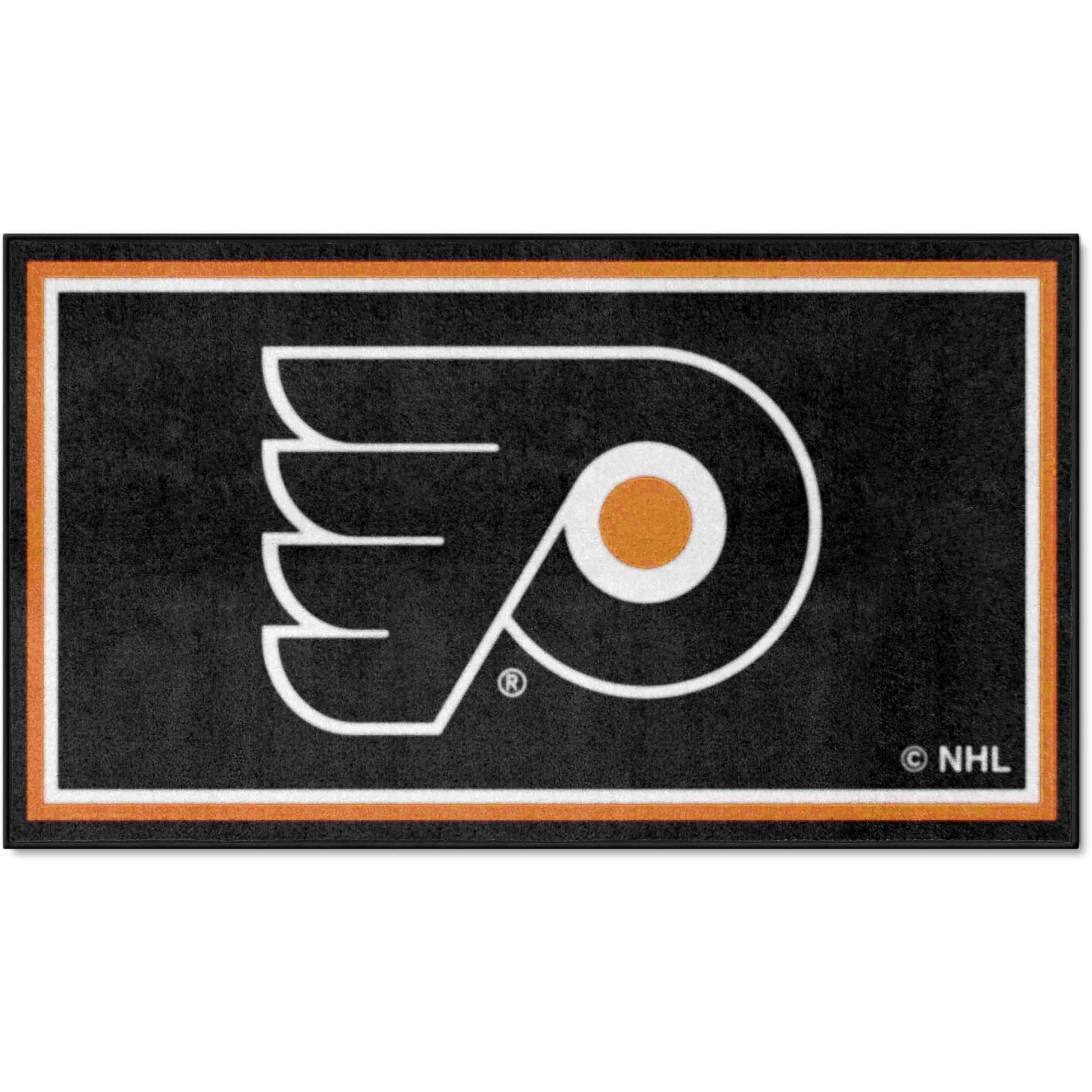 FANMATS 19914 NHL Philadelphia Flyers 3ft. x 5ft. Plush Area Rug | Sports Fan Area Rug, Home Decor Rug and Tailgating Mat