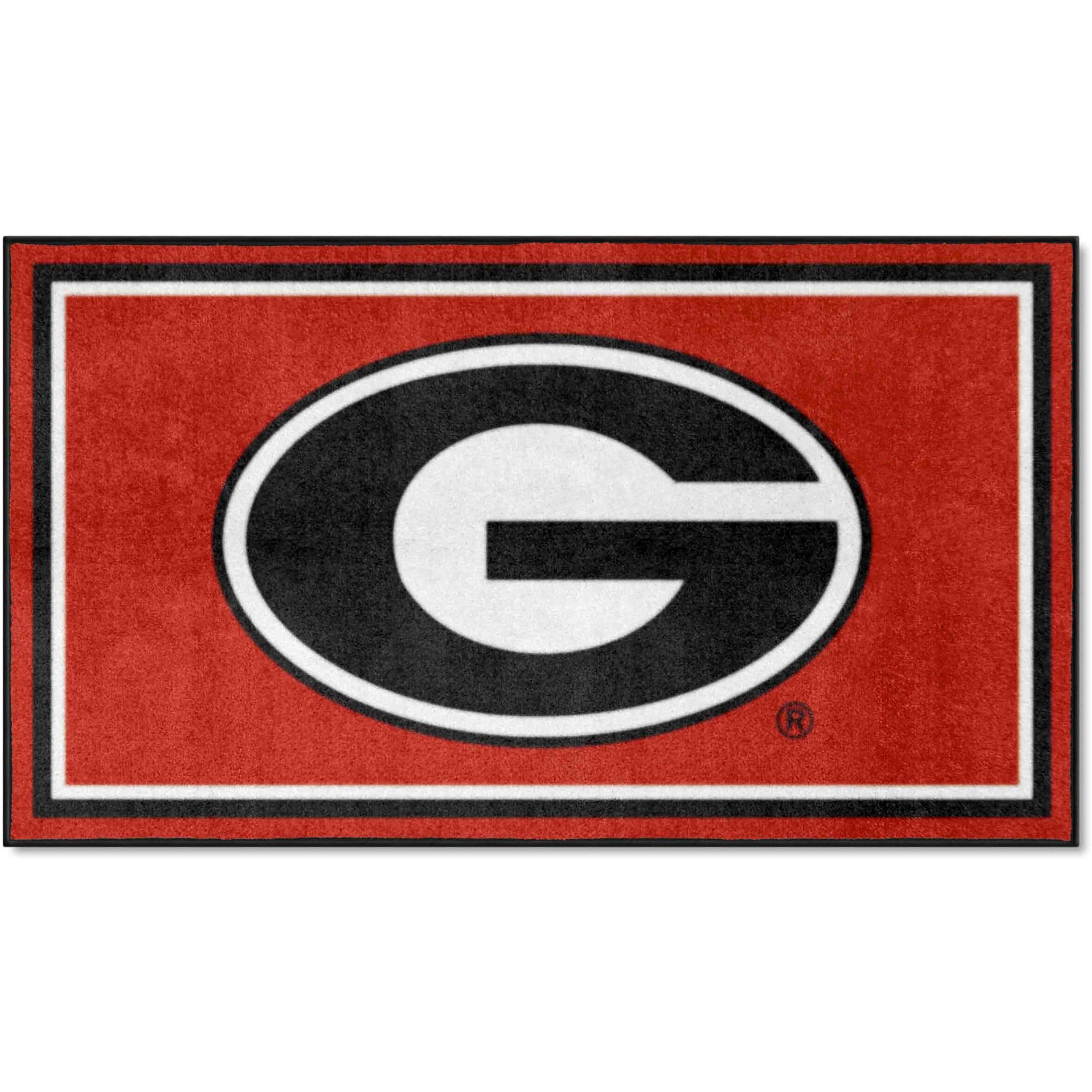 FANMATS 19769 NCAA Georgia Bulldogs 3ft. x 5ft. Plush Area Rug | Sports Fan Area Rug, Home Decor Rug and Tailgating Mat