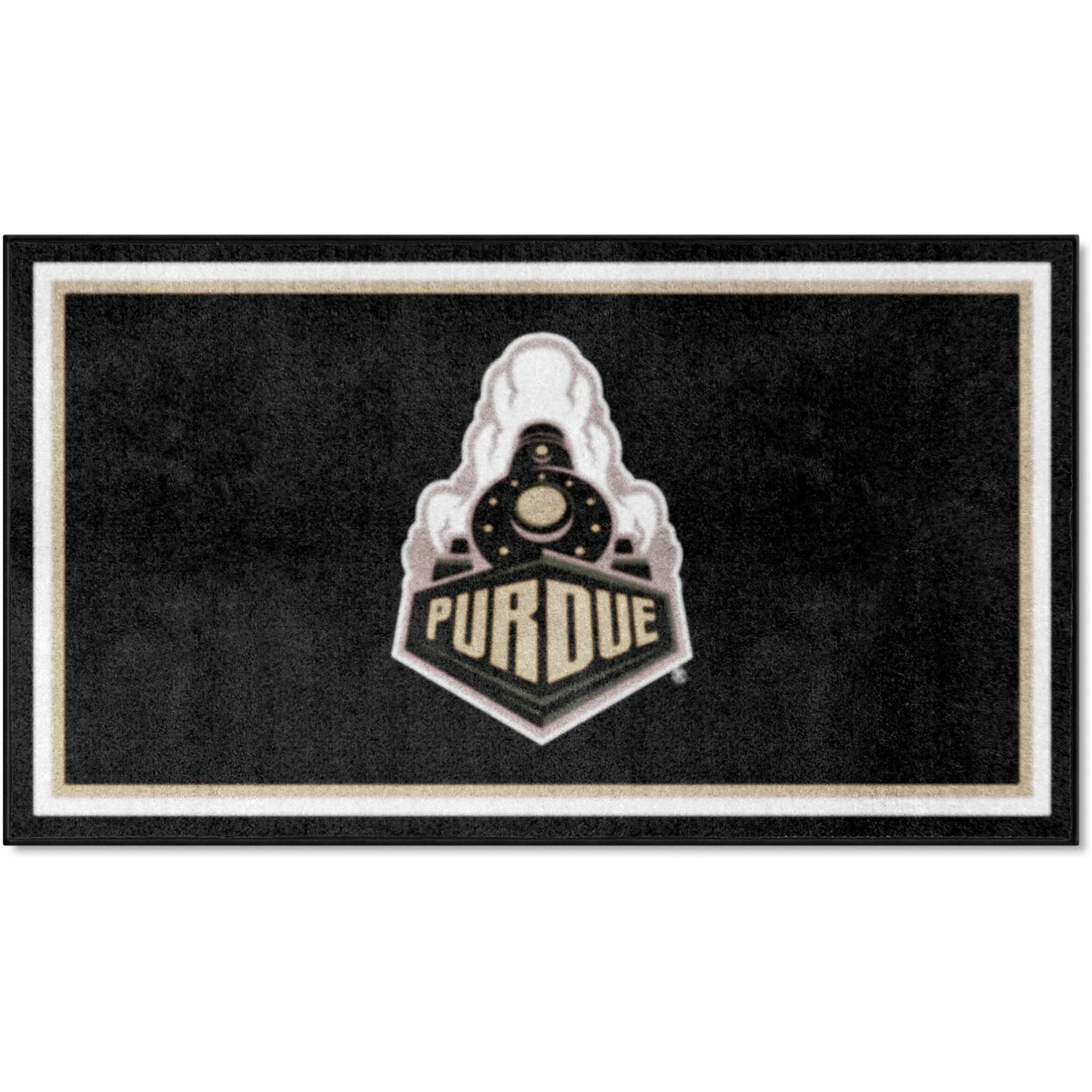 FANMATS 19754 NCAA Purdue Boilermakers 3ft. x 5ft. Plush Area Rug | Sports Fan Area Rug, Home Decor Rug and Tailgating Mat