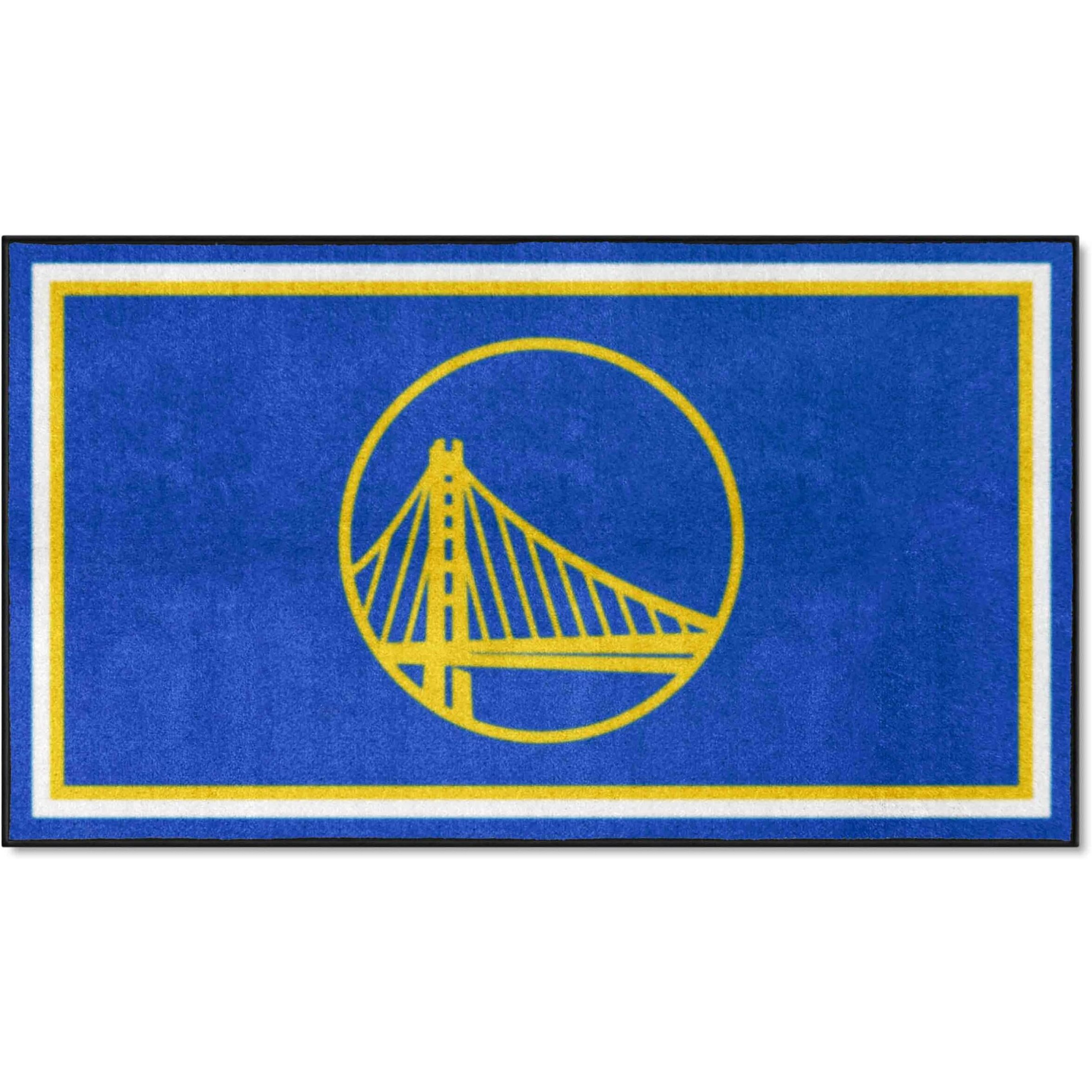 FANMATS 19836 NBA Golden State Warriors 3ft. x 5ft. Plush Area Rug | Sports Fan Area Rug, Home Decor Rug and Tailgating Mat