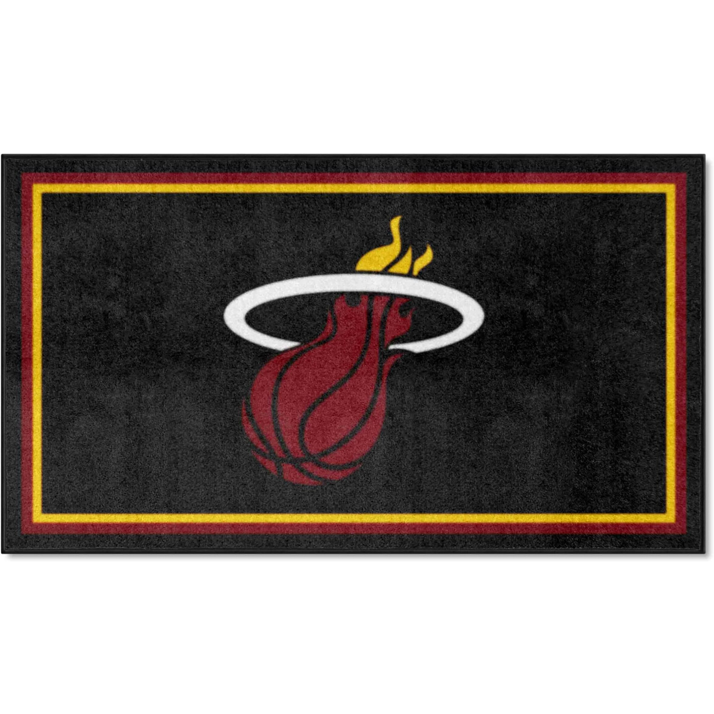 FANMATS 19842 NBA Miami Heat 3ft. x 5ft. Plush Area Rug | Sports Fan Area Rug, Home Decor Rug and Tailgating Mat