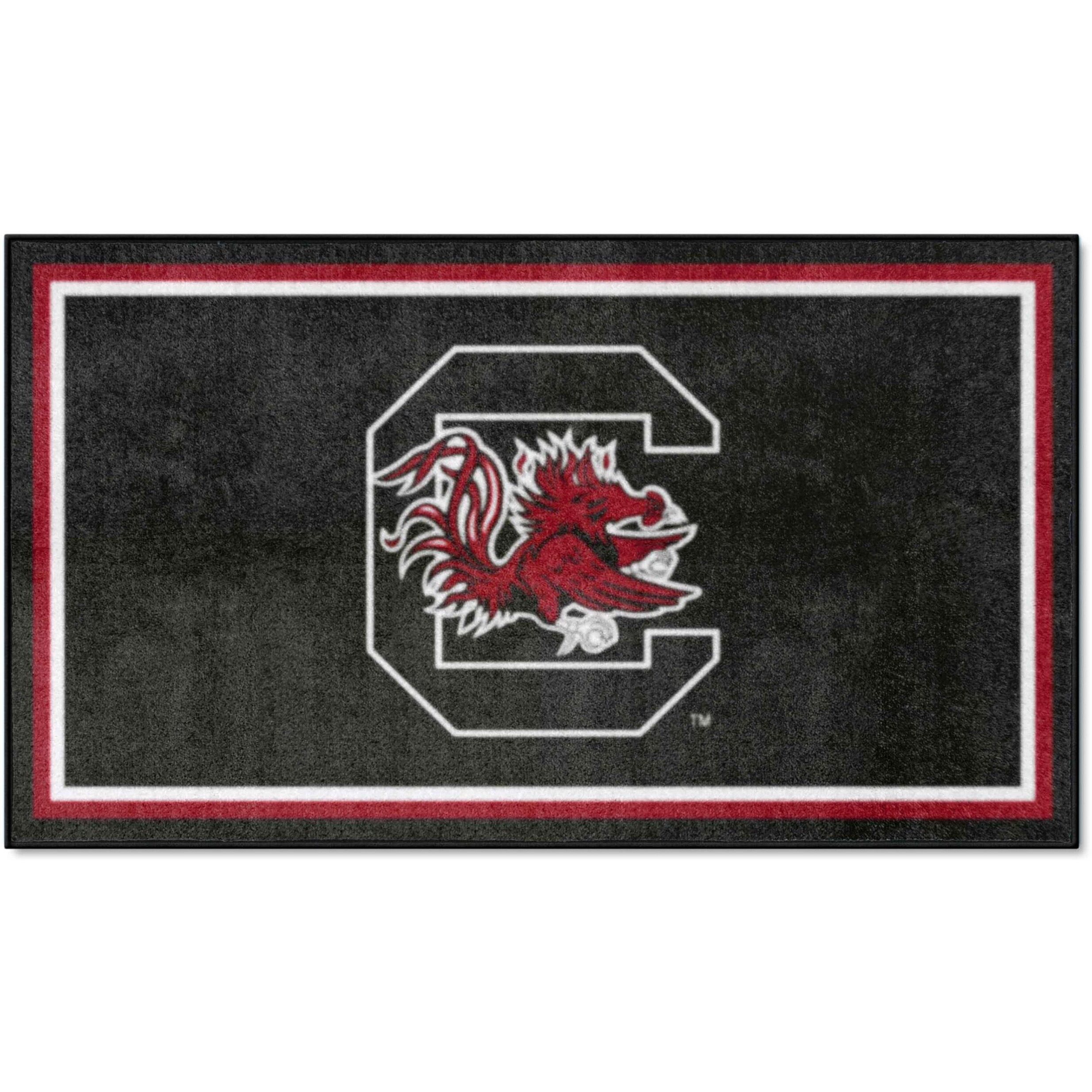 FANMATS 19784 NCAA South Carolina Gamecocks 3ft. x 5ft. Plush Area Rug | Sports Fan Area Rug, Home Decor Rug and Tailgating Mat