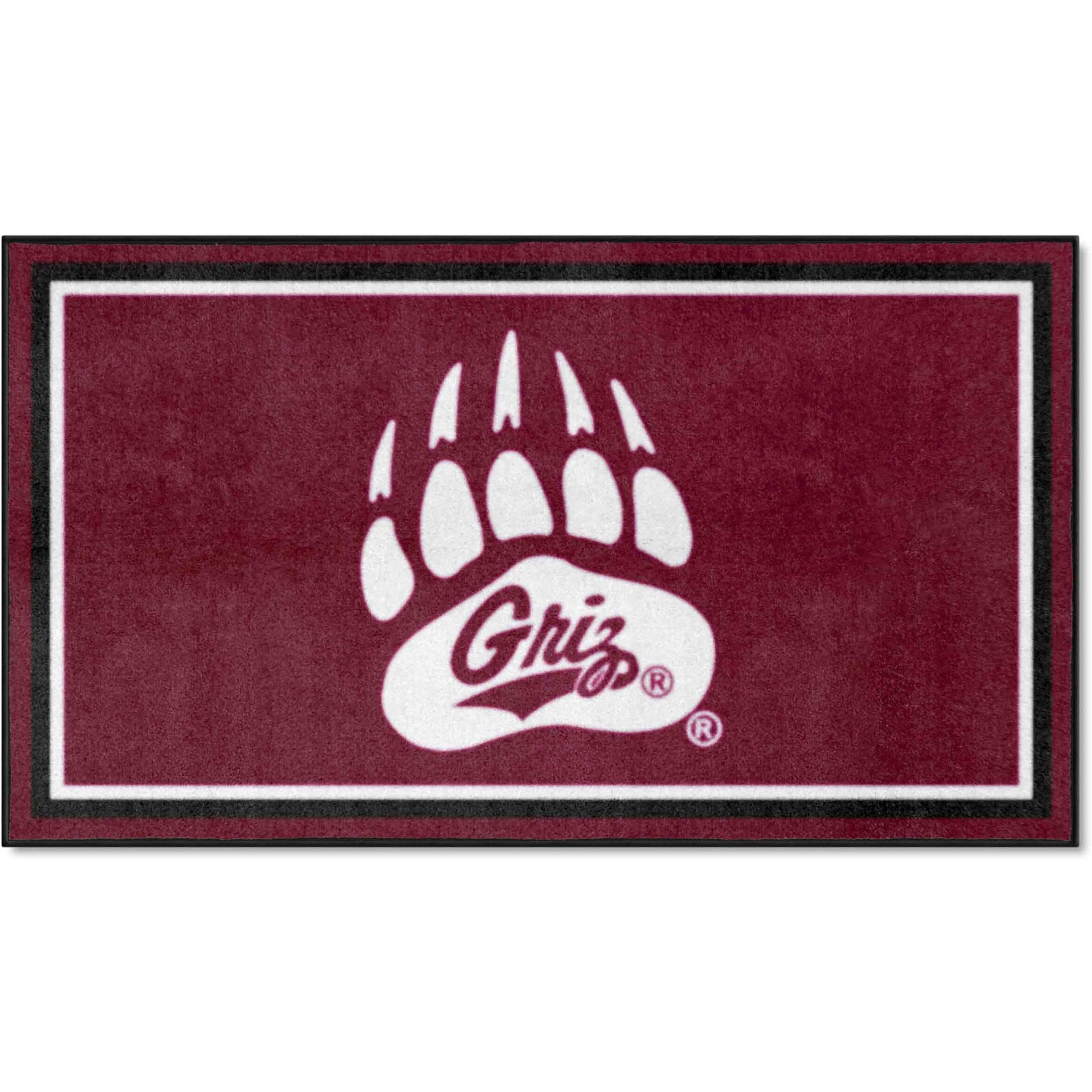 FANMATS 19779 NCAA Montana Grizzlies 3ft. x 5ft. Plush Area Rug | Sports Fan Area Rug, Home Decor Rug and Tailgating Mat