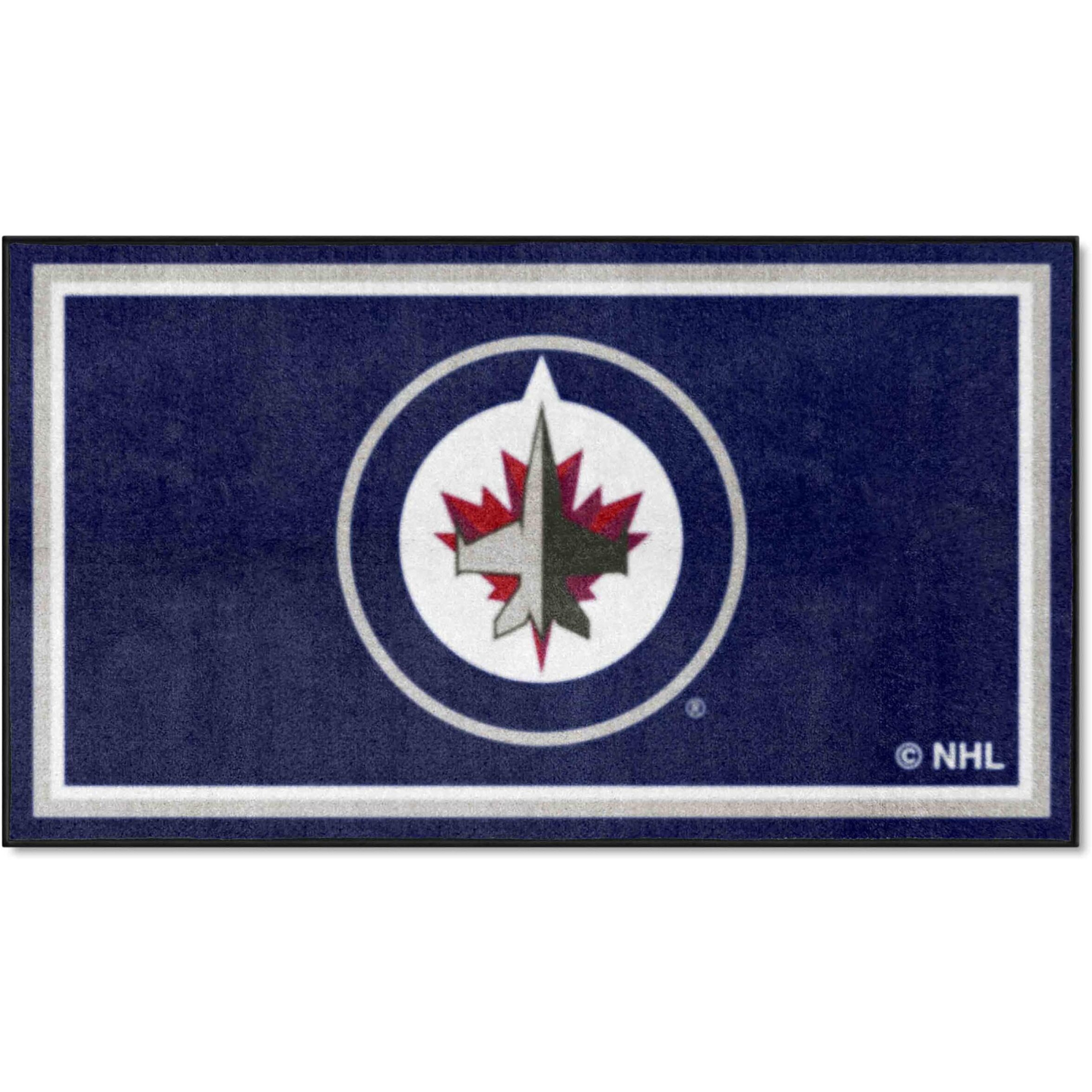 FANMATS 19922 NHL Winnipeg Jets 3ft. x 5ft. Plush Area Rug | Sports Fan Area Rug, Home Decor Rug and Tailgating Mat