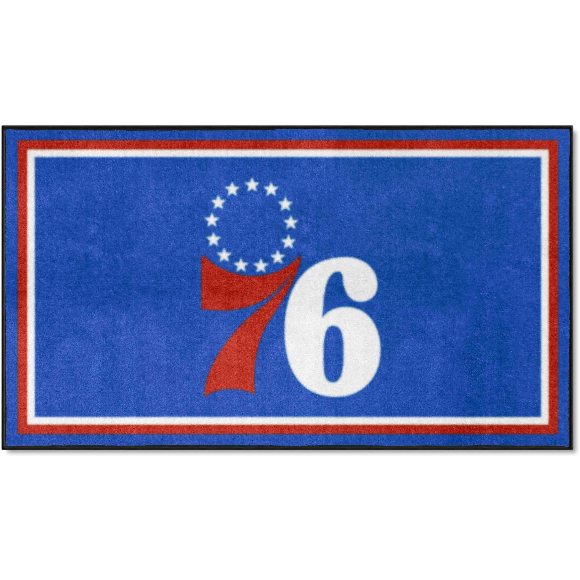 FANMATS 19849 NBA Philadelphia 76ers 3ft. x 5ft. Plush Area Rug | Sports Fan Area Rug, Home Decor Rug and Tailgating Mat