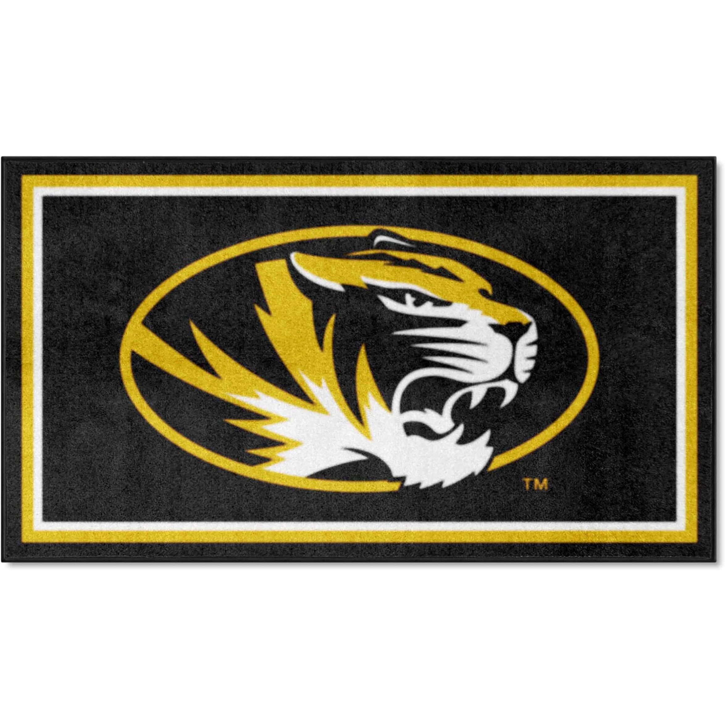 FANMATS 19778 NCAA Missouri Tigers 3ft. x 5ft. Plush Area Rug | Sports Fan Area Rug, Home Decor Rug and Tailgating Mat