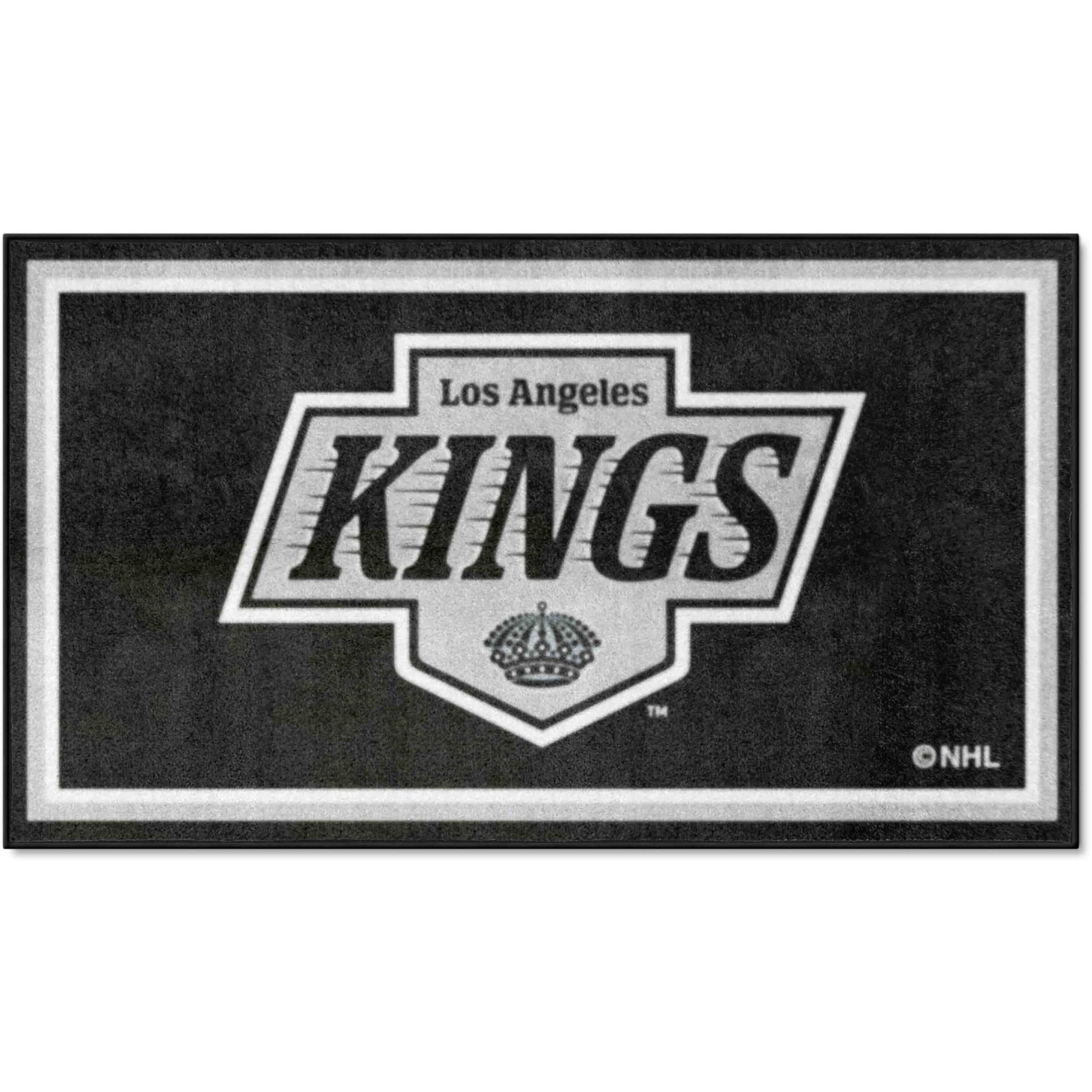 FANMATS 19906 NHL Los Angeles Kings 3ft. x 5ft. Plush Area Rug | Sports Fan Area Rug, Home Decor Rug and Tailgating Mat