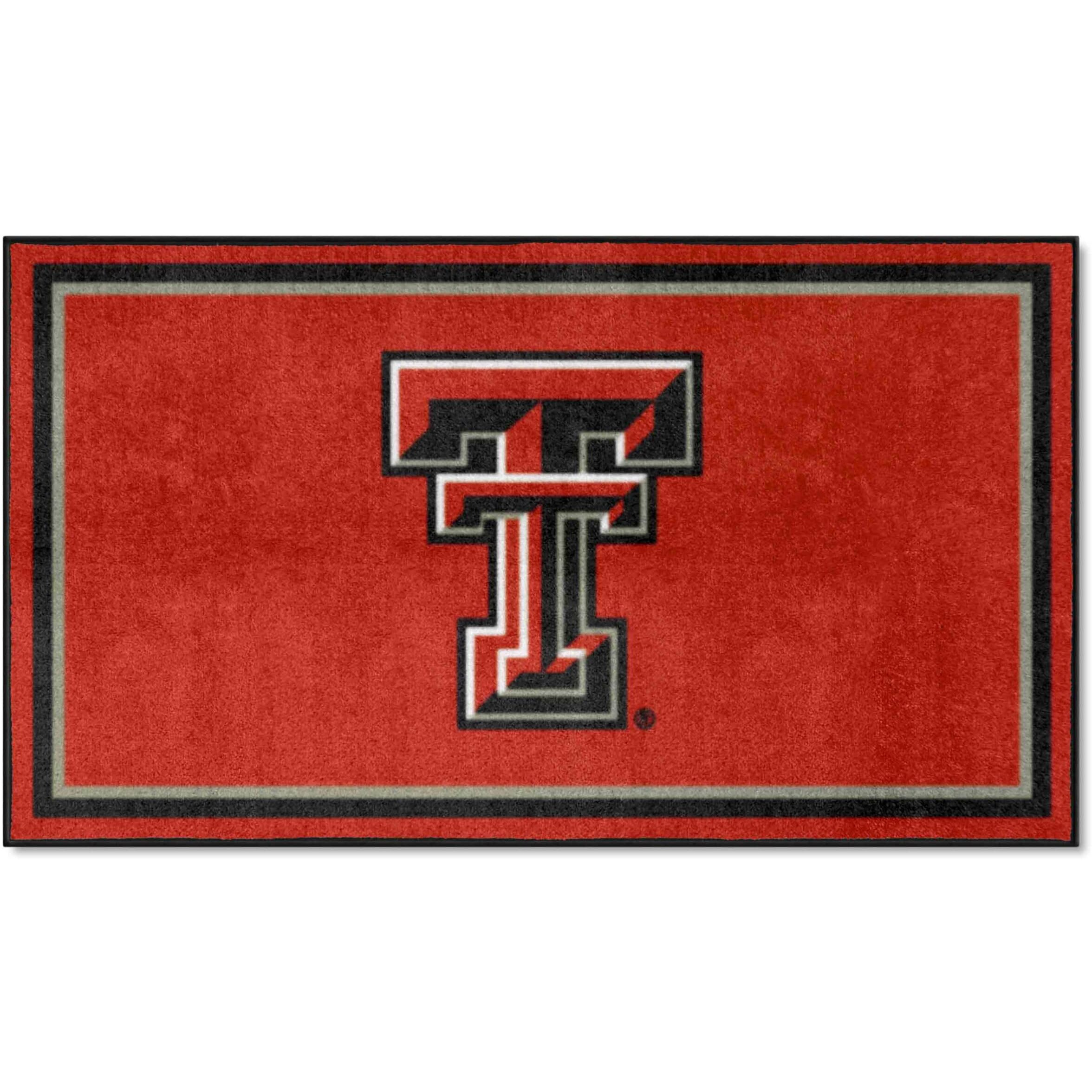 FANMATS 19759 NCAA Texas Tech Red Raiders 3ft. x 5ft. Plush Area Rug | Sports Fan Area Rug, Home Decor Rug and Tailgating Mat