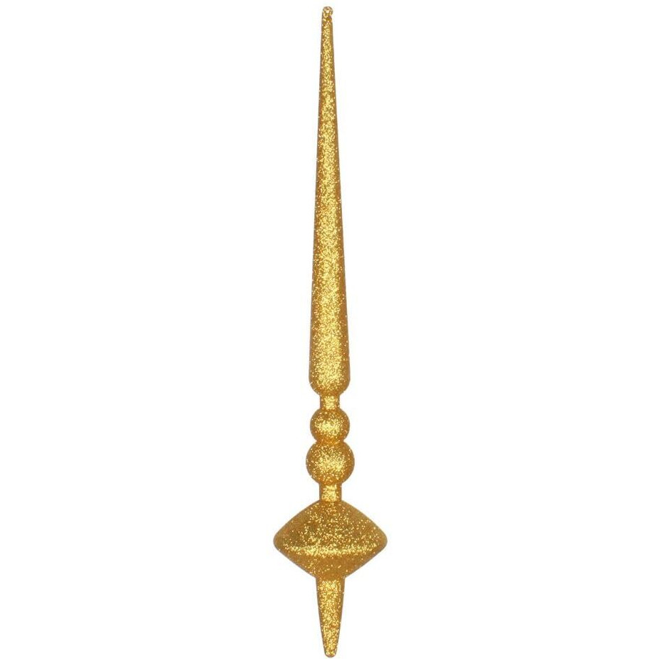 18" Antique Gold Glitter Cupola Finial 2