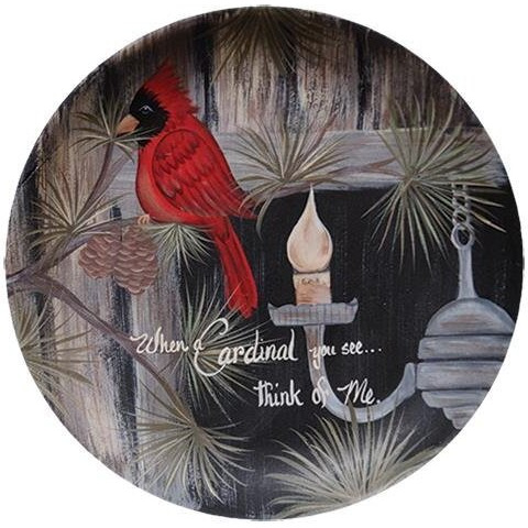Decorative Plates Life is Good Plate It Is What It Is Plate - 9-3/4" Be Thankful for Plate Cardinal You See Plate (Cardinal You See)