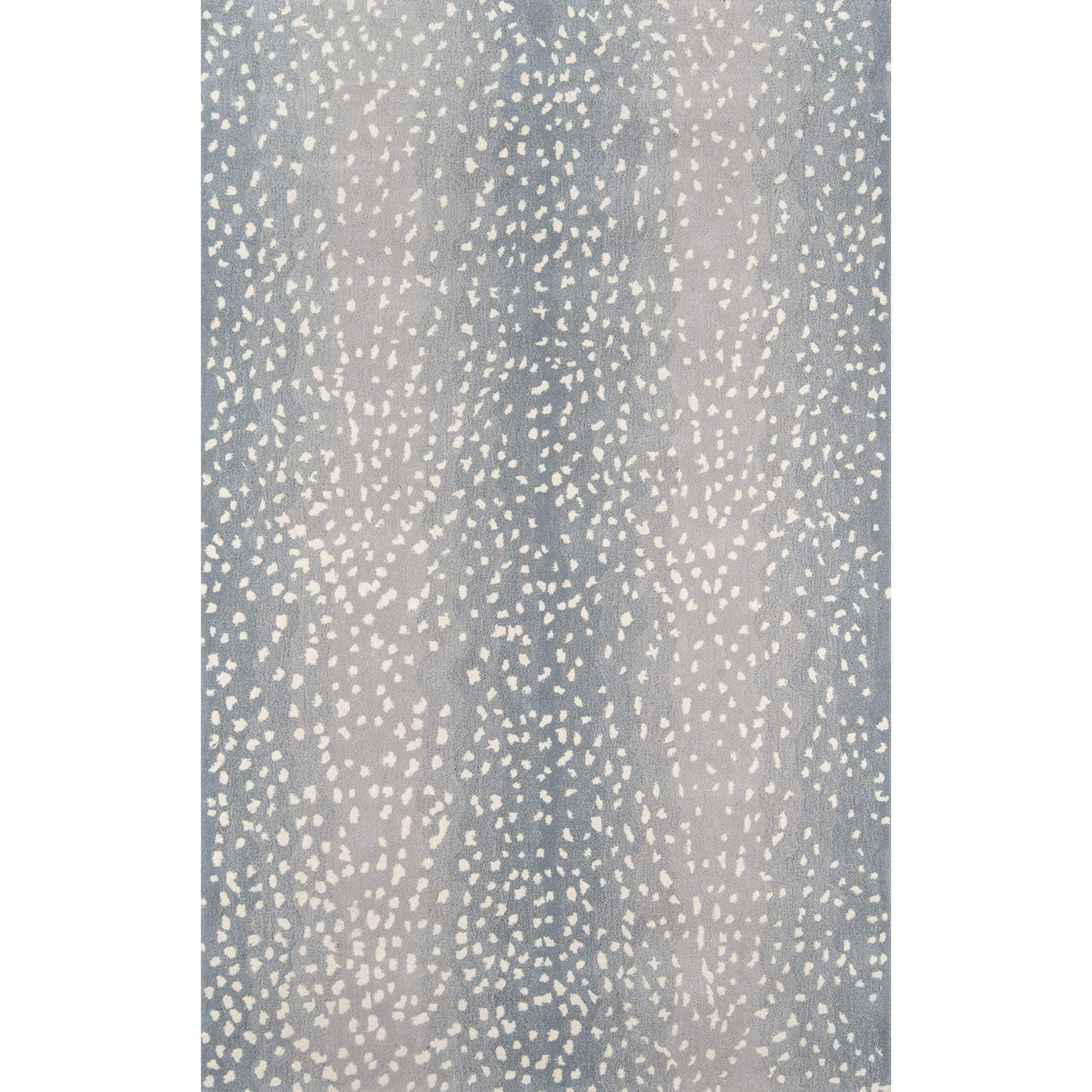 Erin Gates by Momeni Woodland Antelope Area Rug, 3 ft 6 in x 5 ft 6 in, Blue