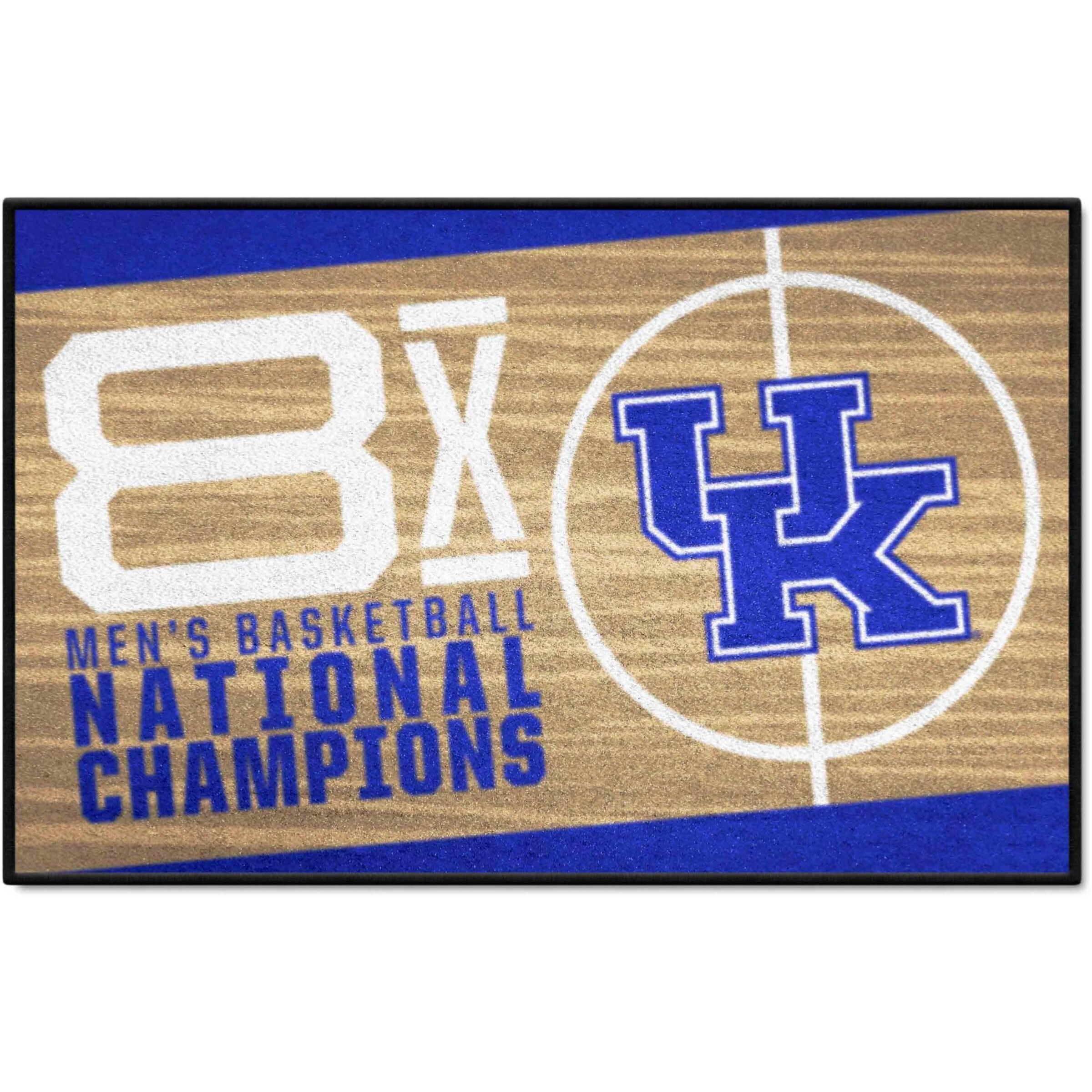 FANMATS 25960 NCAA - Kentucky Wildcats Dynasty Starter Mat Accent Rug - 19in. x 30in. | Sports Fan Home Decor Rug and Tailgating Mat
