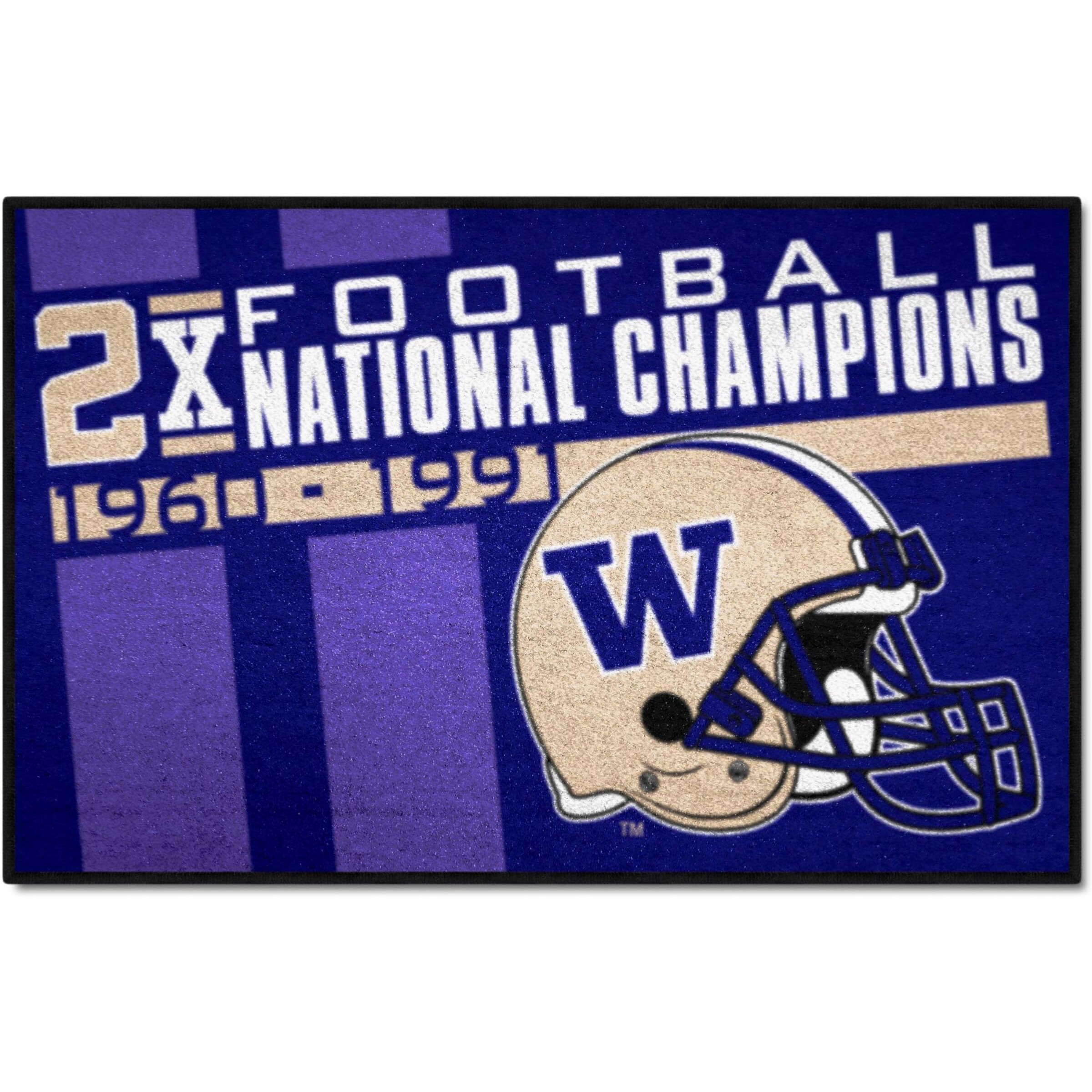 FANMATS University of Washington Dynasty Rug - 19in. x 30in, Purple