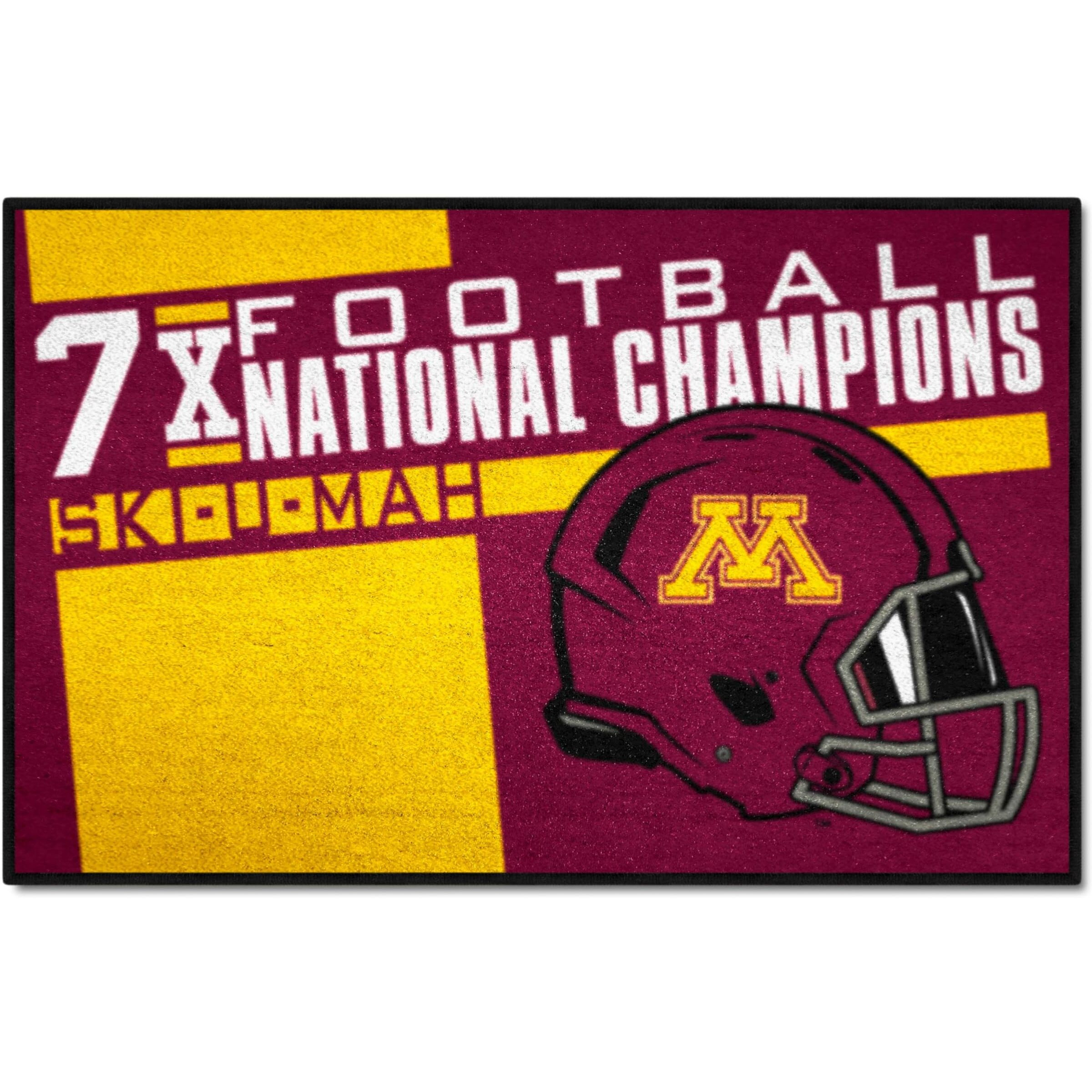 FANMATS 25964 NCAA - Minnesota Golden Gophers Dynasty Starter Mat Accent Rug - 19in. x 30in. | Sports Fan Home Decor Rug and Tailgating Mat
