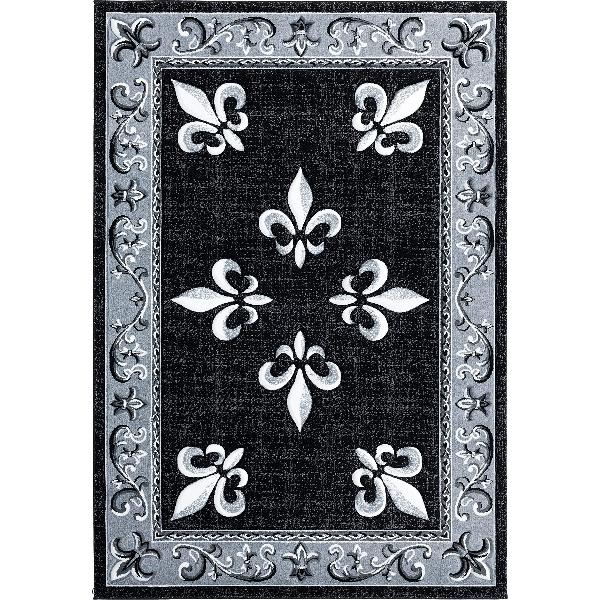 United Weavers of America Bristol Casselton Black Runner Rug, 2'7" x 7'4"