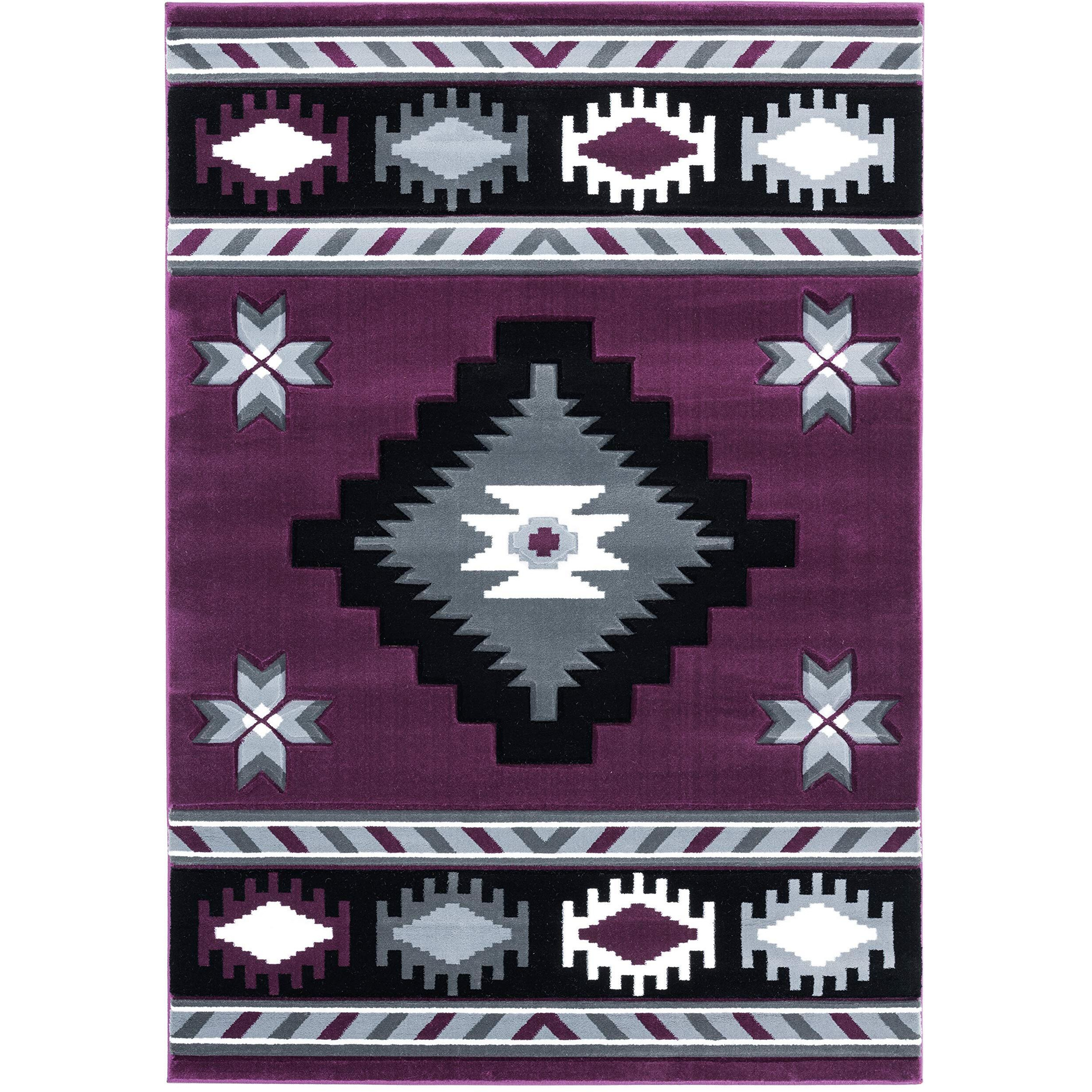 United Weavers of America Bristol Caliente Plum Area Rug, 7'10" x 10'6"