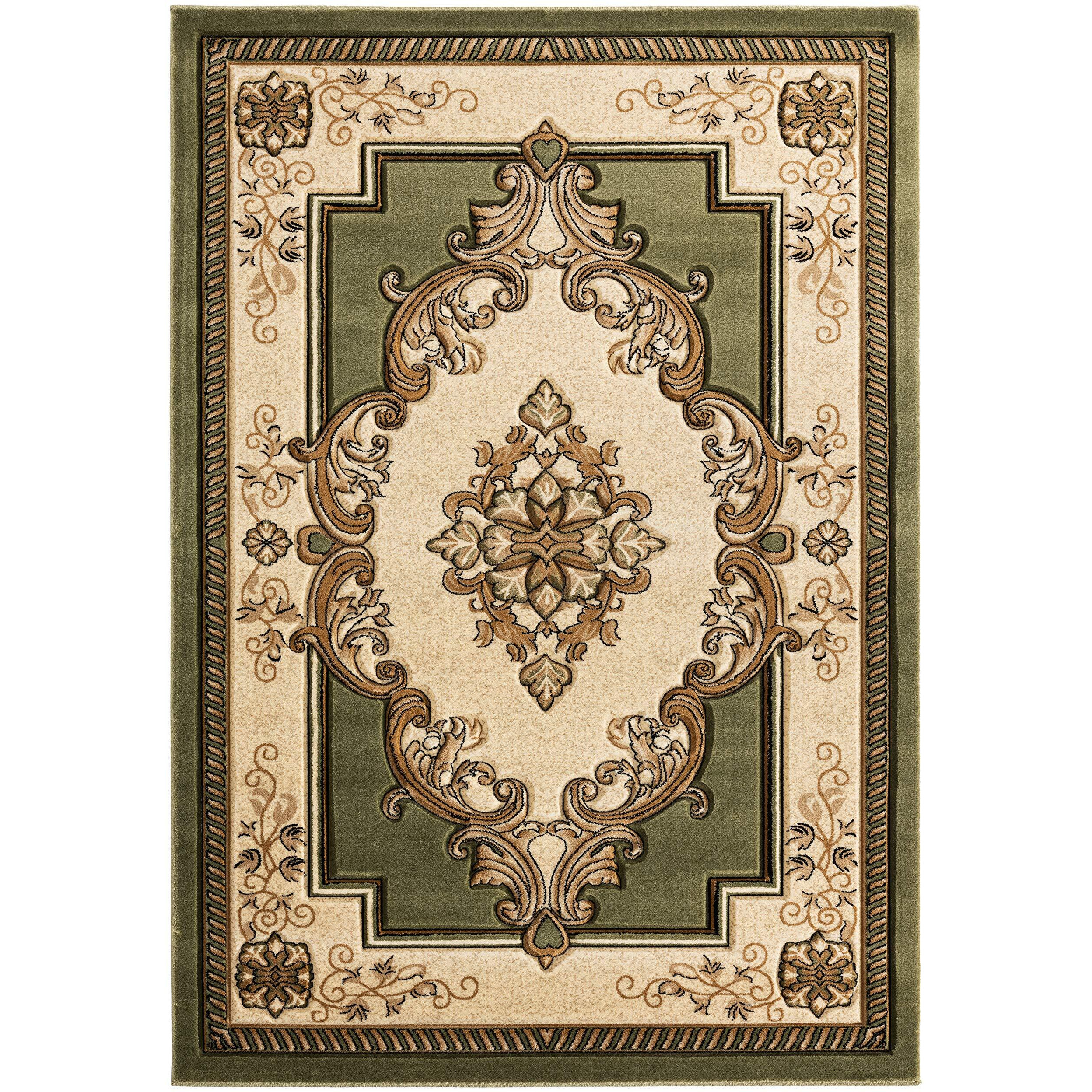 United Weavers of America Bristol Fallon Green Runner Rug, 2'7" x 7'4"